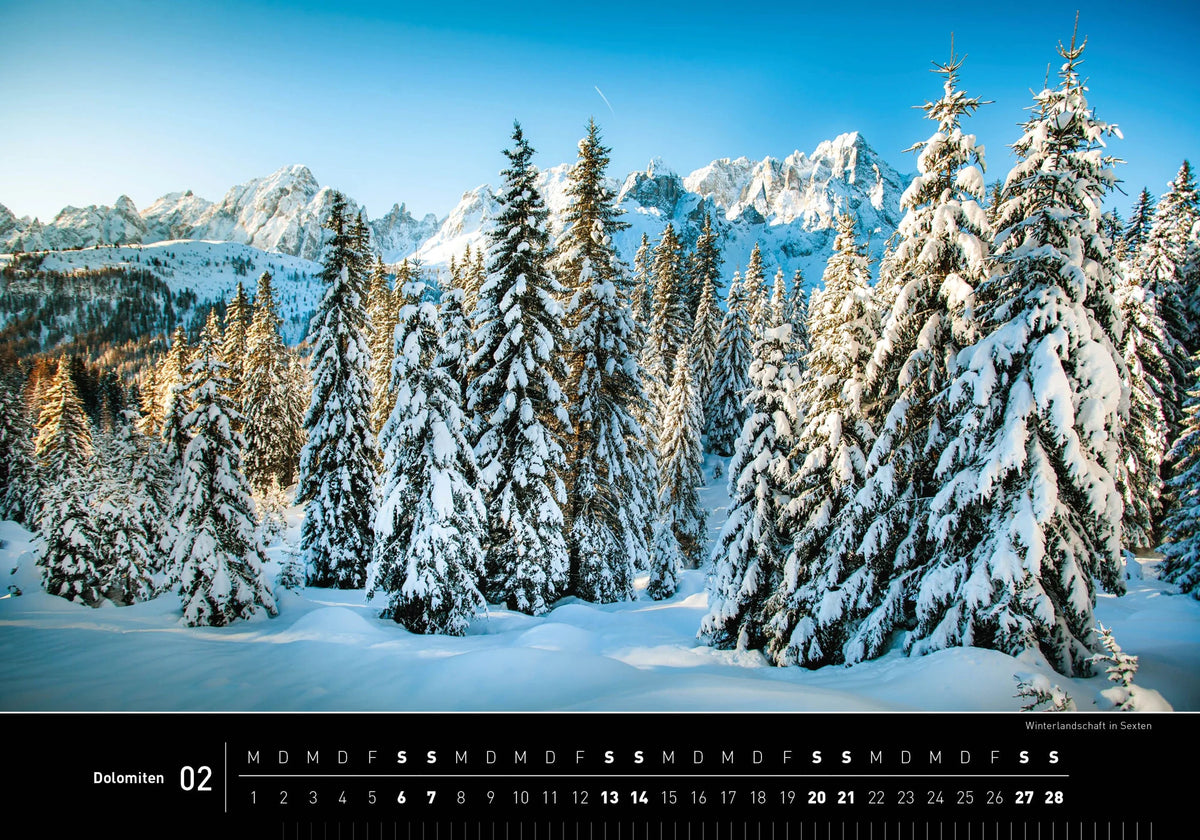 Dolomiten Premiumkalender 2027 – Ansicht