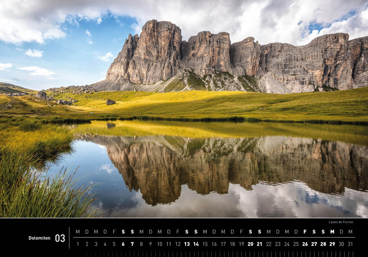 Dolomiten Premiumkalender 2027 – Ansicht