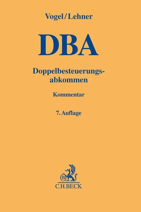 Buchcover von 'Doppelbesteuerungsabkommen. DBA' - Gebundene Ausgabe von Klaus Vogel