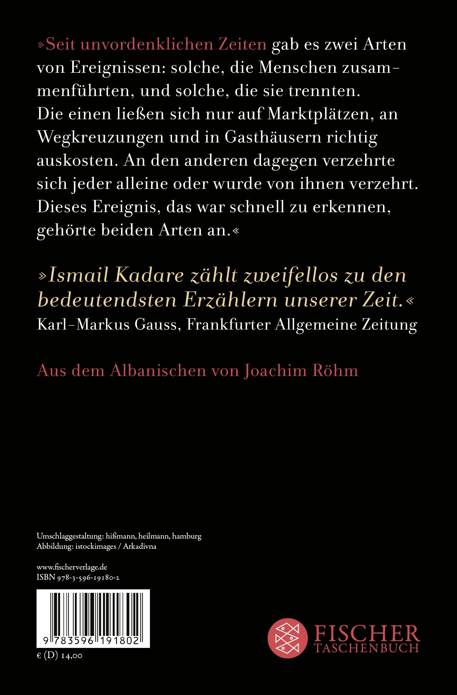 Buchrückseite von 'Doruntinas Heimkehr' mit Klappentext - Taschenbuch