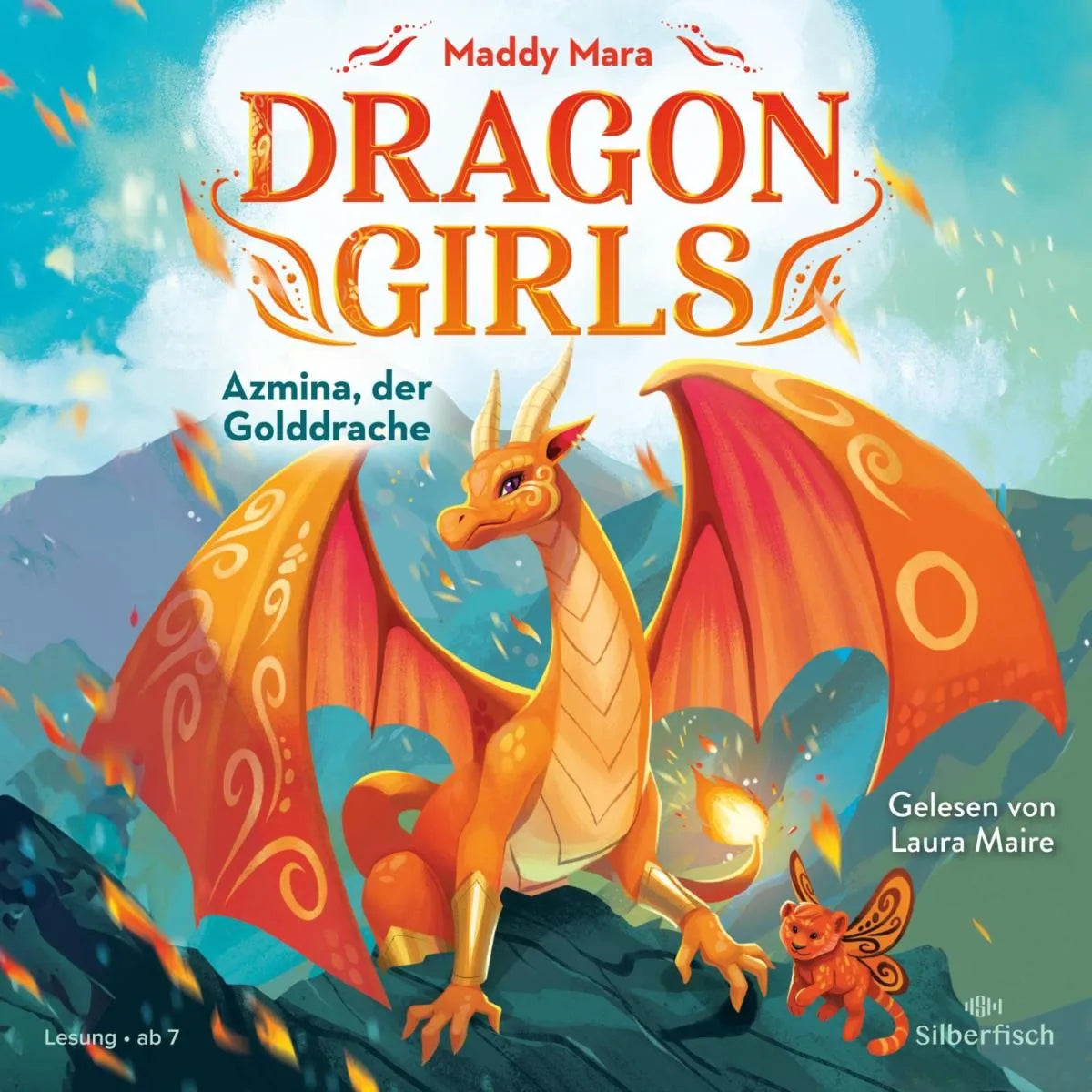 Cover: Dragon Girls - Azmina, der Golddrache (Hörbuch Download) von Maddy Mara