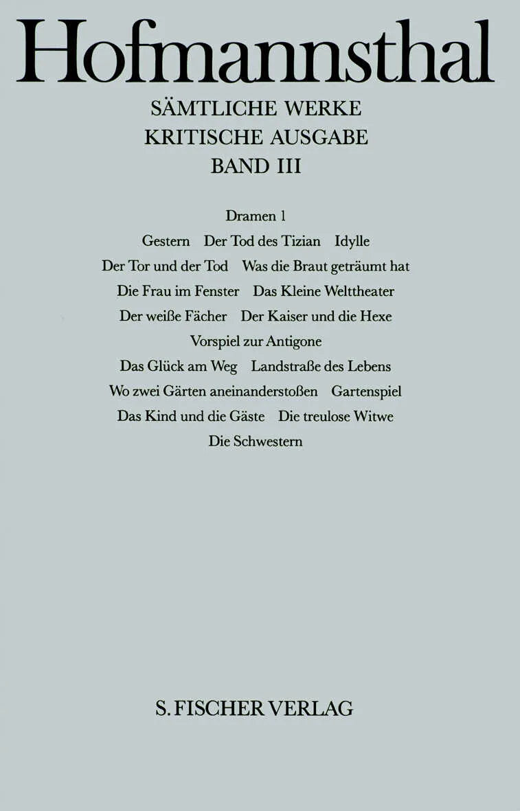 Buchcover von 'Dramen 1' - Gebundene Ausgabe von Hugo von Hofmannsthal