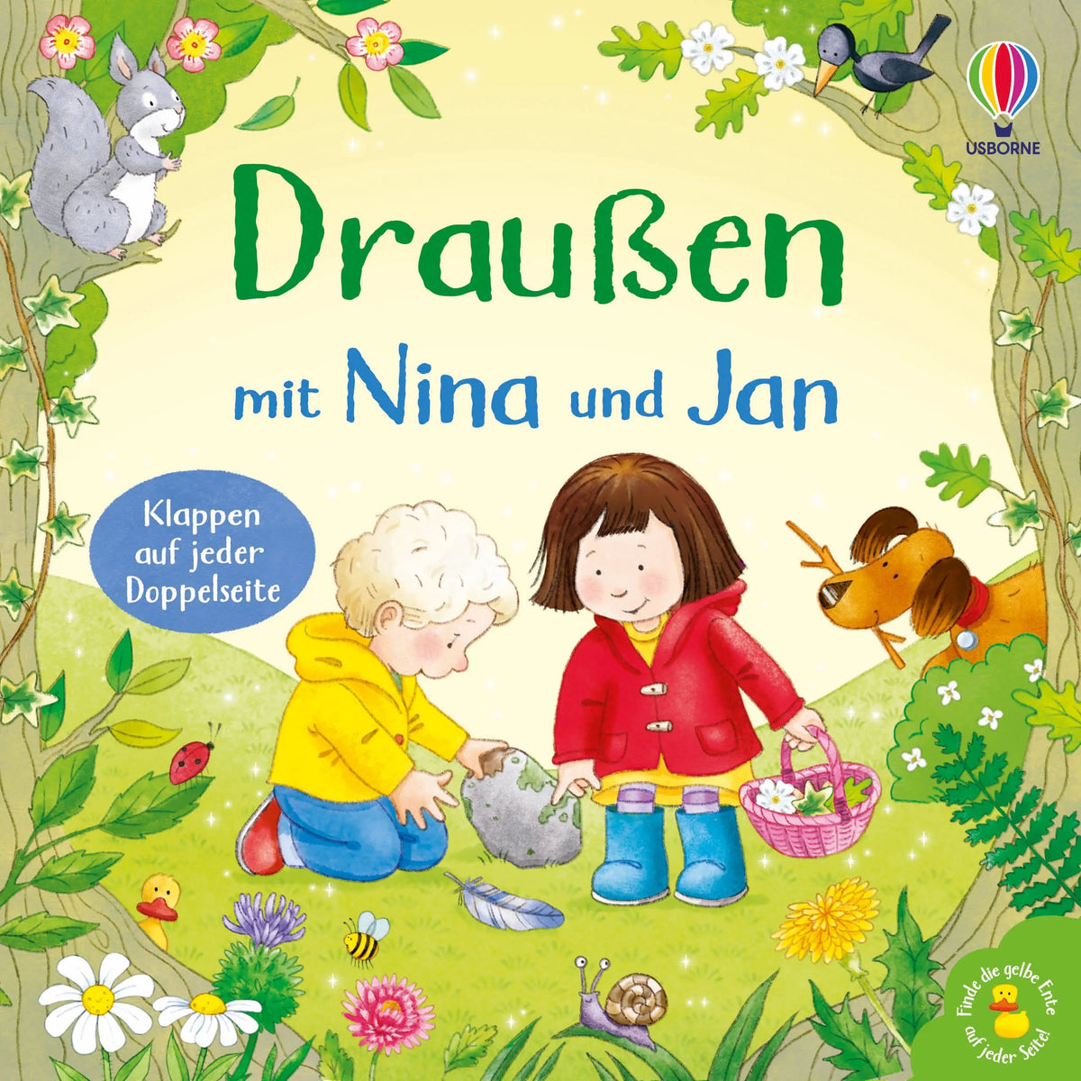 Cover: Draußen mit Nina und Jan (Hardcover) von Katie Daynes