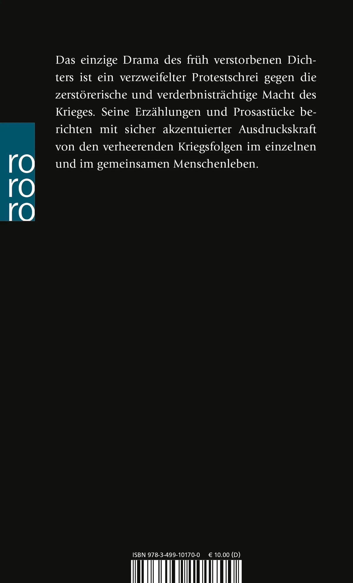 Rückseite: Draußen vor der Tür (Taschenbuch)