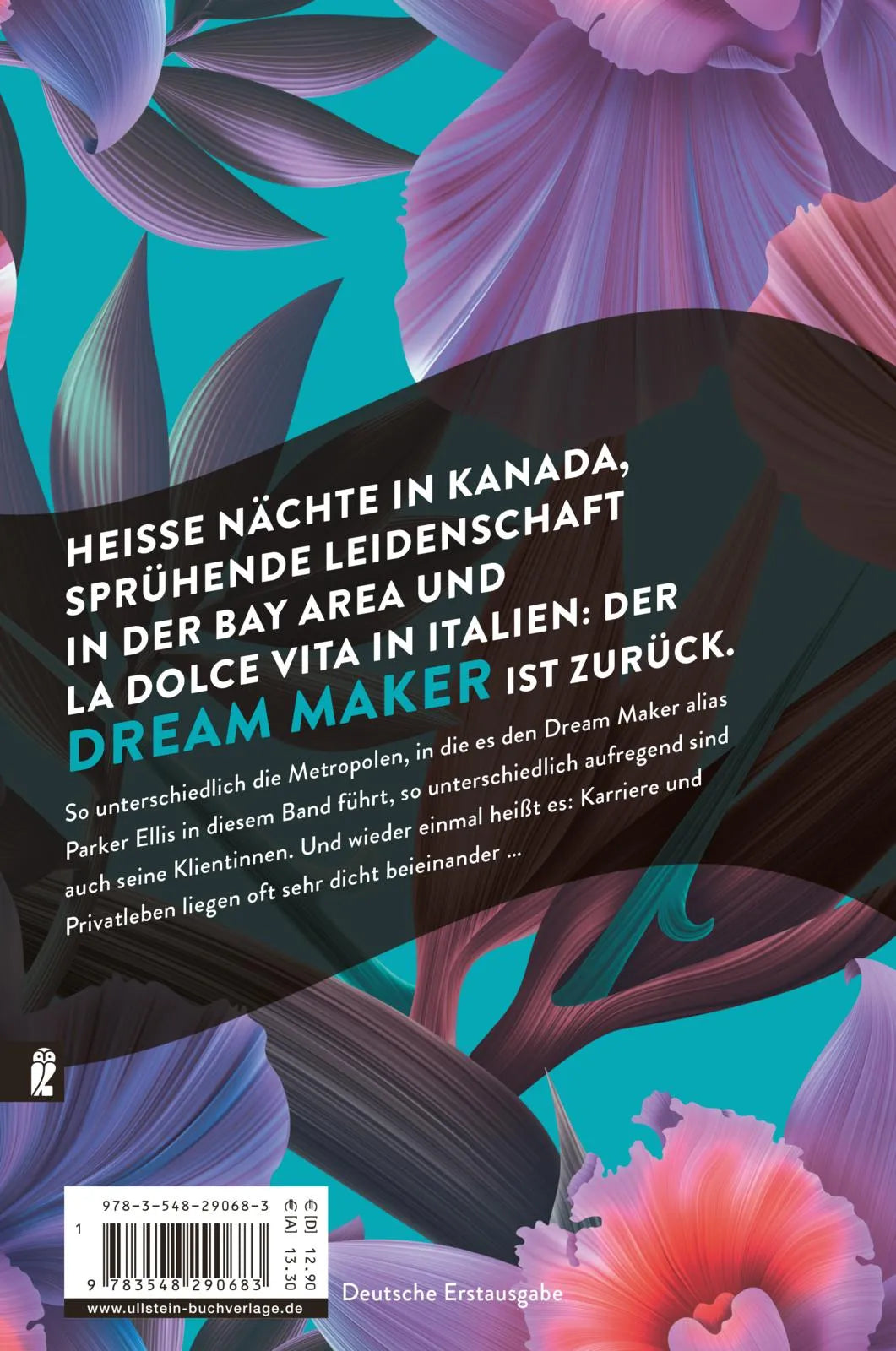 Buchrückseite von 'Dream Maker - Lust' mit Klappentext - Paperback