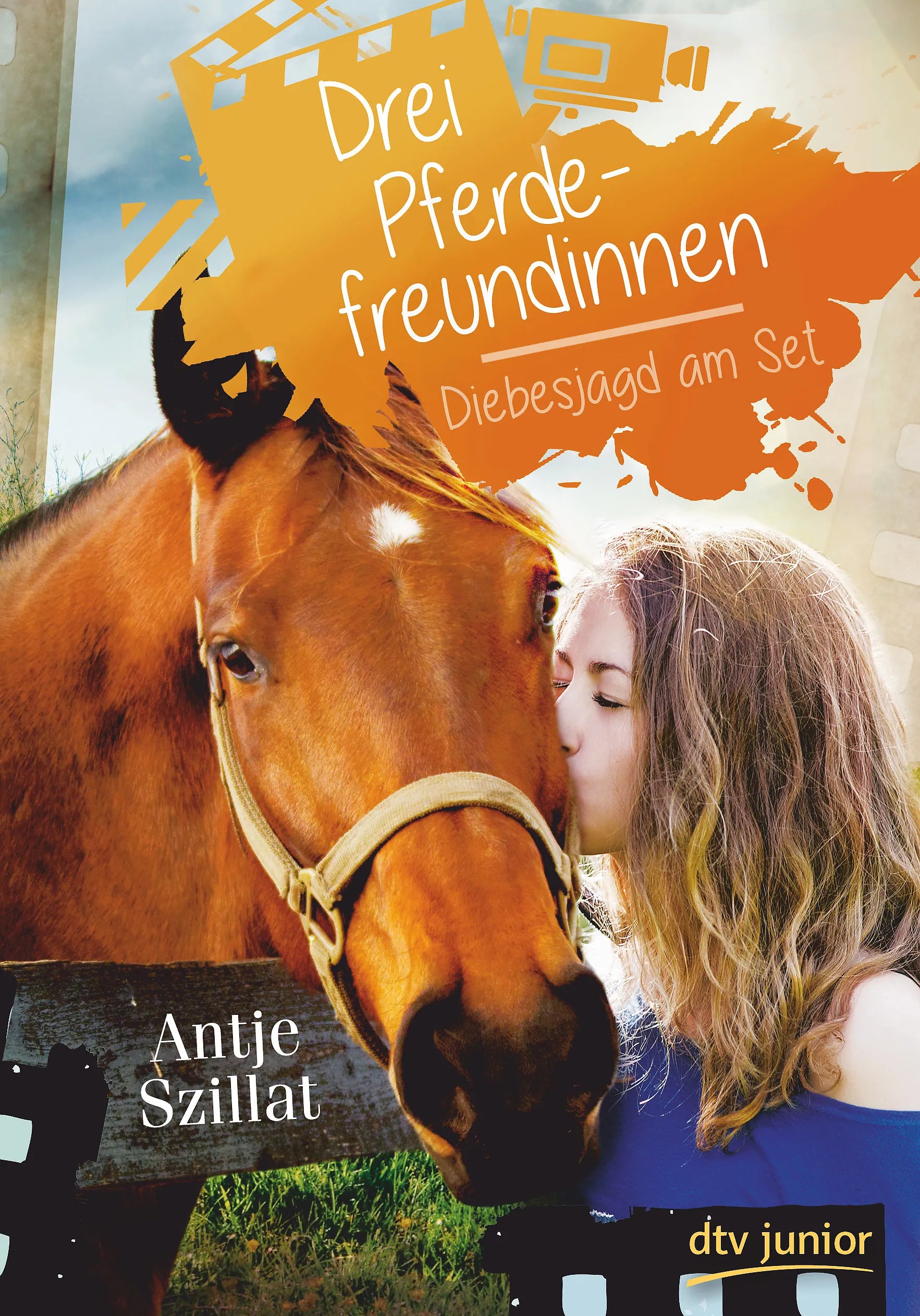 Buchcover von 'Drei Pferdefreundinnen - Diebesjagd am Set' - Gebundene Ausgabe von Antje Szillat