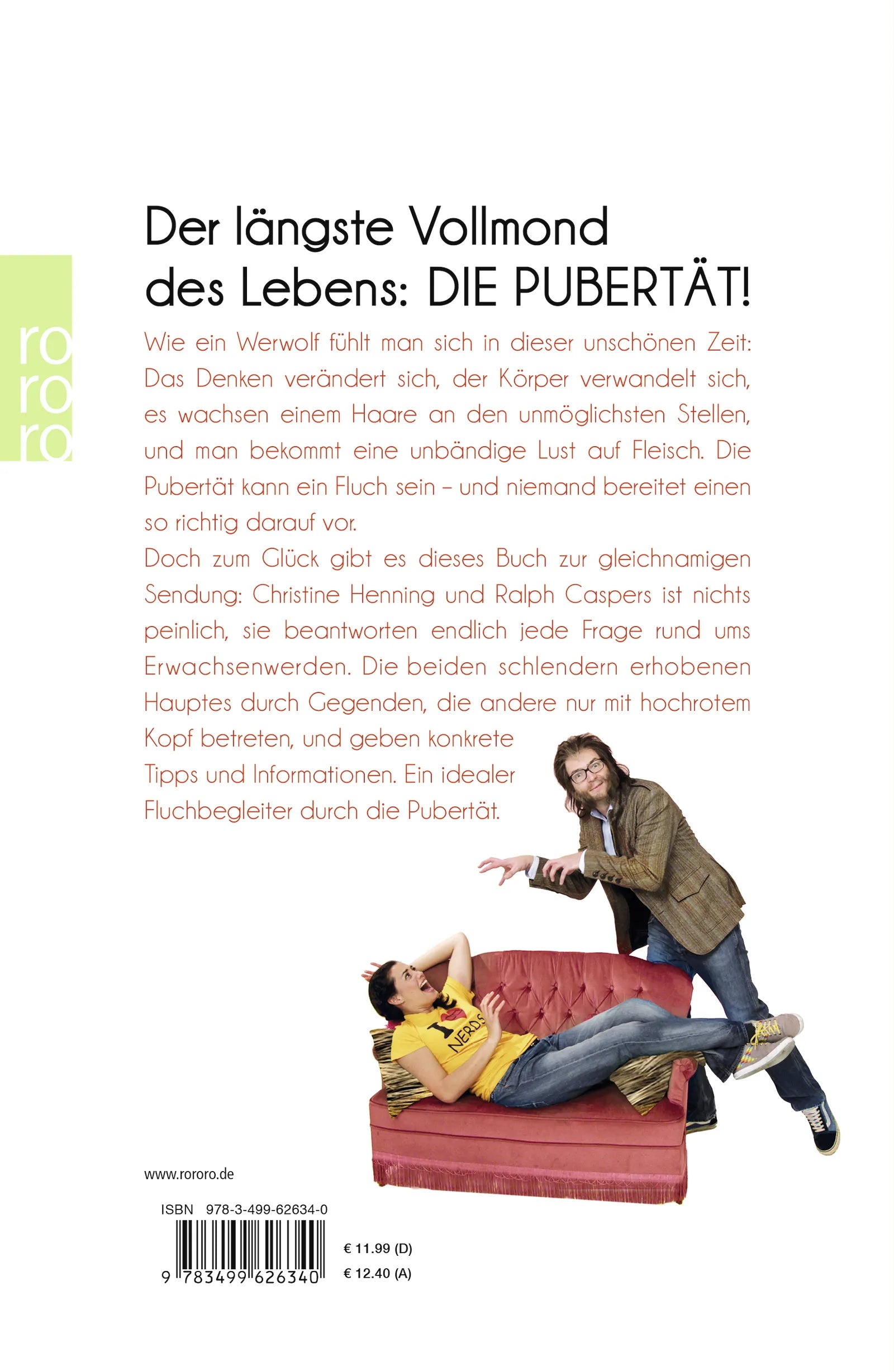 Buchrückseite von 'Du bist kein Werwolf' mit Klappentext - Taschenbuch