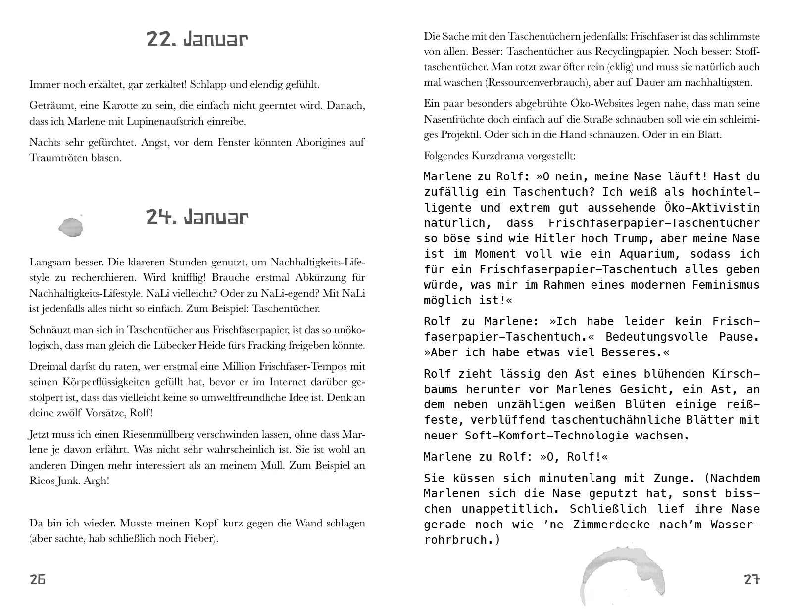 Innenansicht von 'Du hast mir den Kopf fairtrade' - Taschenbuch