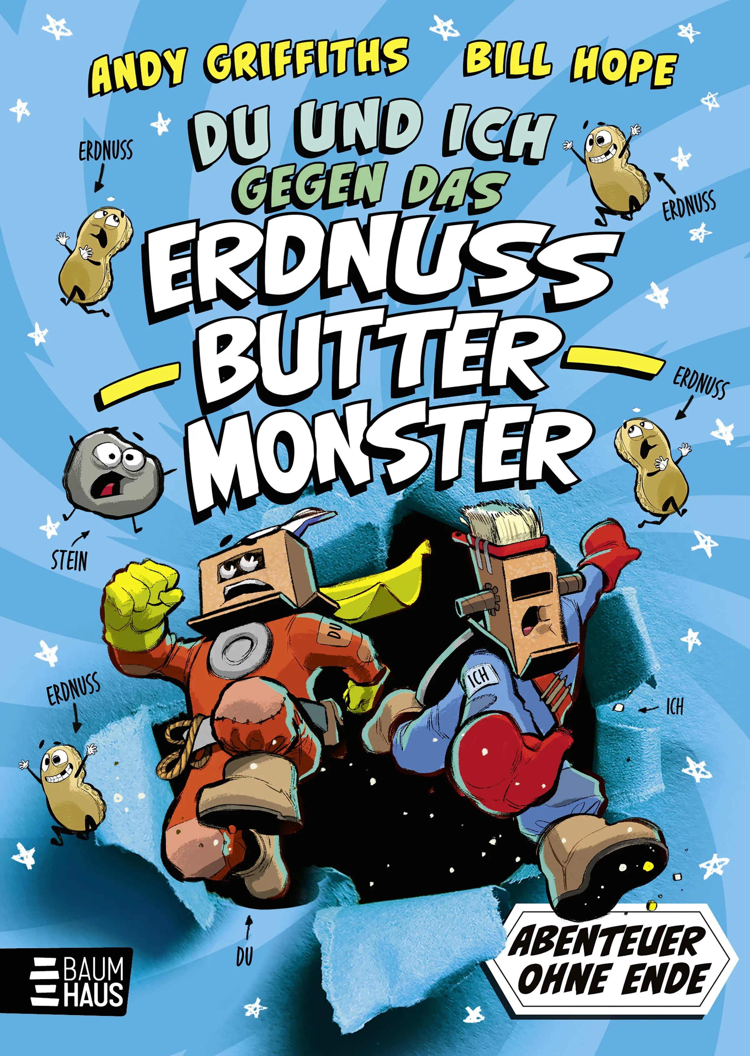Buchcover von 'DU und ICH gegen das Erdnussbuttermonster' - Gebundene Ausgabe von Andy Griffiths