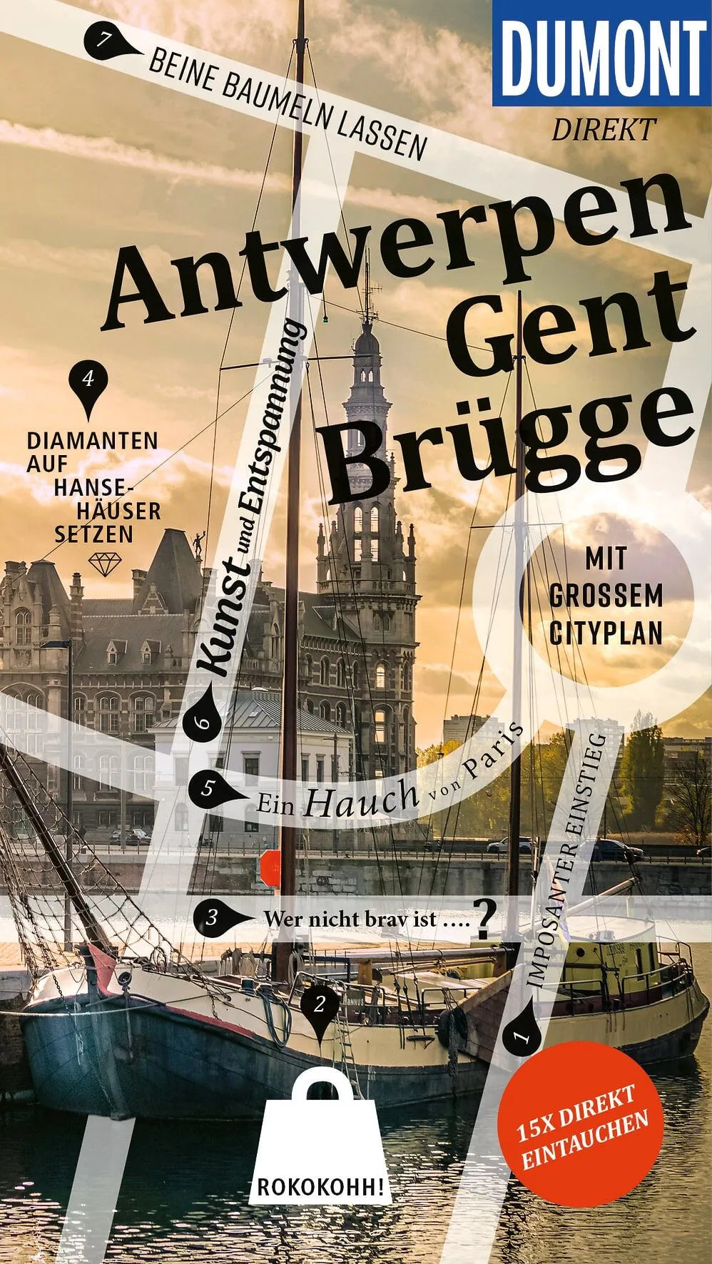 Cover: DUMONT direkt Reiseführer E-Book Antwerpen, Gent, Brügge (E-Book) von Patricia Fridrich