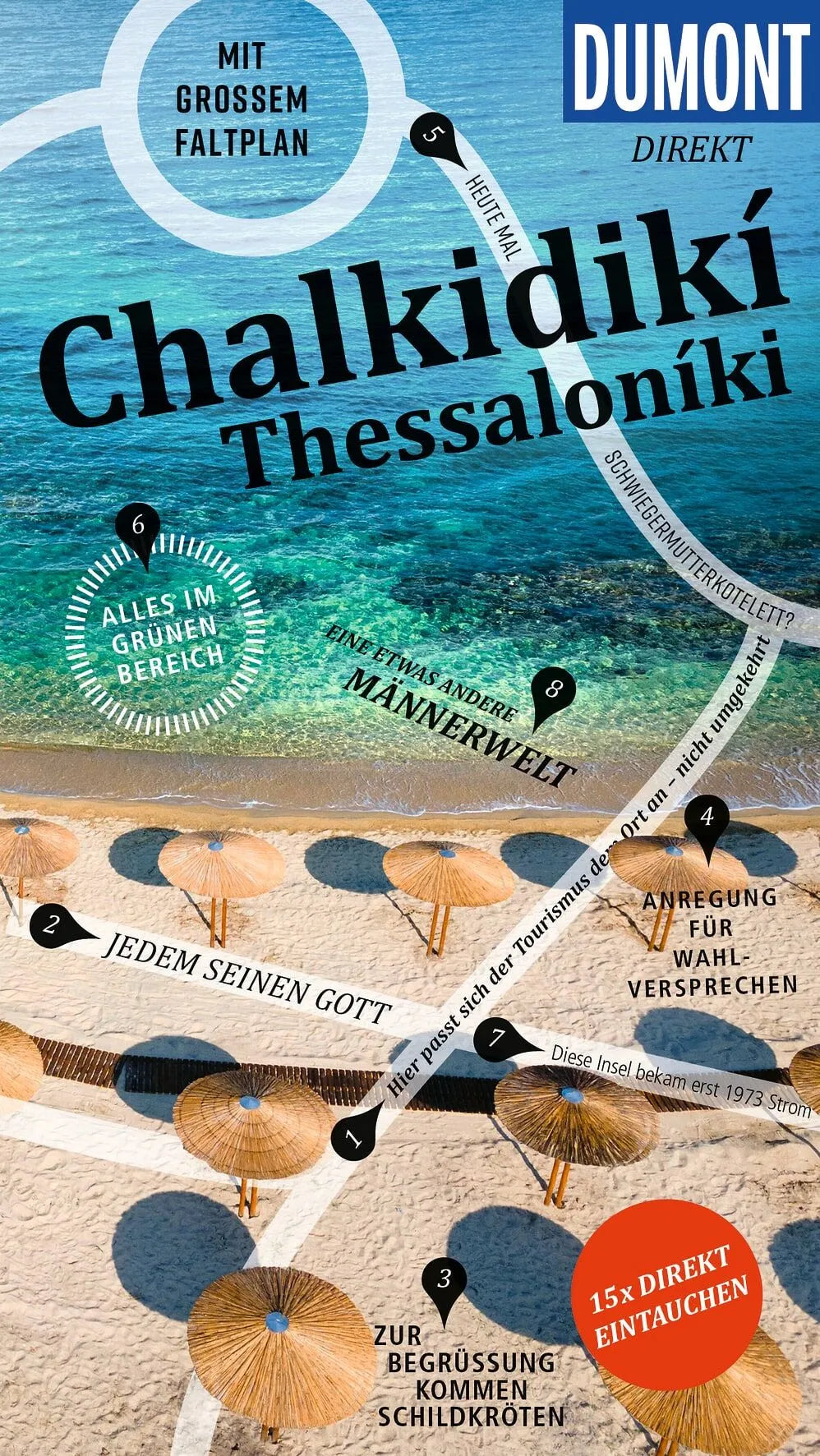 Cover: DUMONT direkt Reiseführer E-Book Chalkidiki (E-Book) von Klaus Bötig