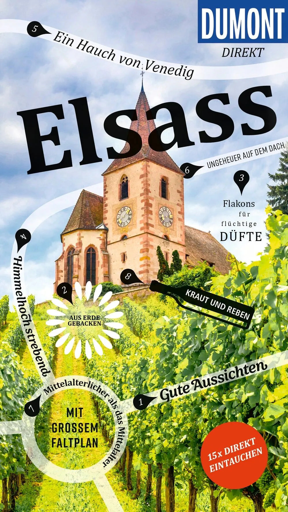 Cover: DUMONT direkt Reiseführer E-Book Elsass (E-Book) von Gabriele Kalmbach
