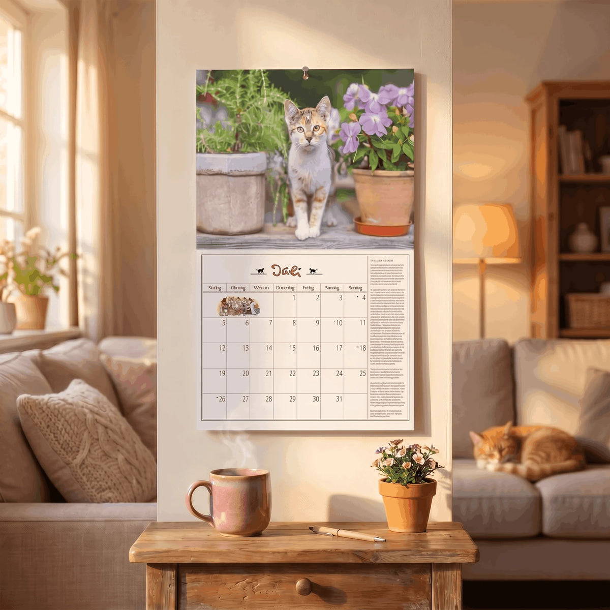 DuMonts Katzen Kalender 2027 – Ansicht