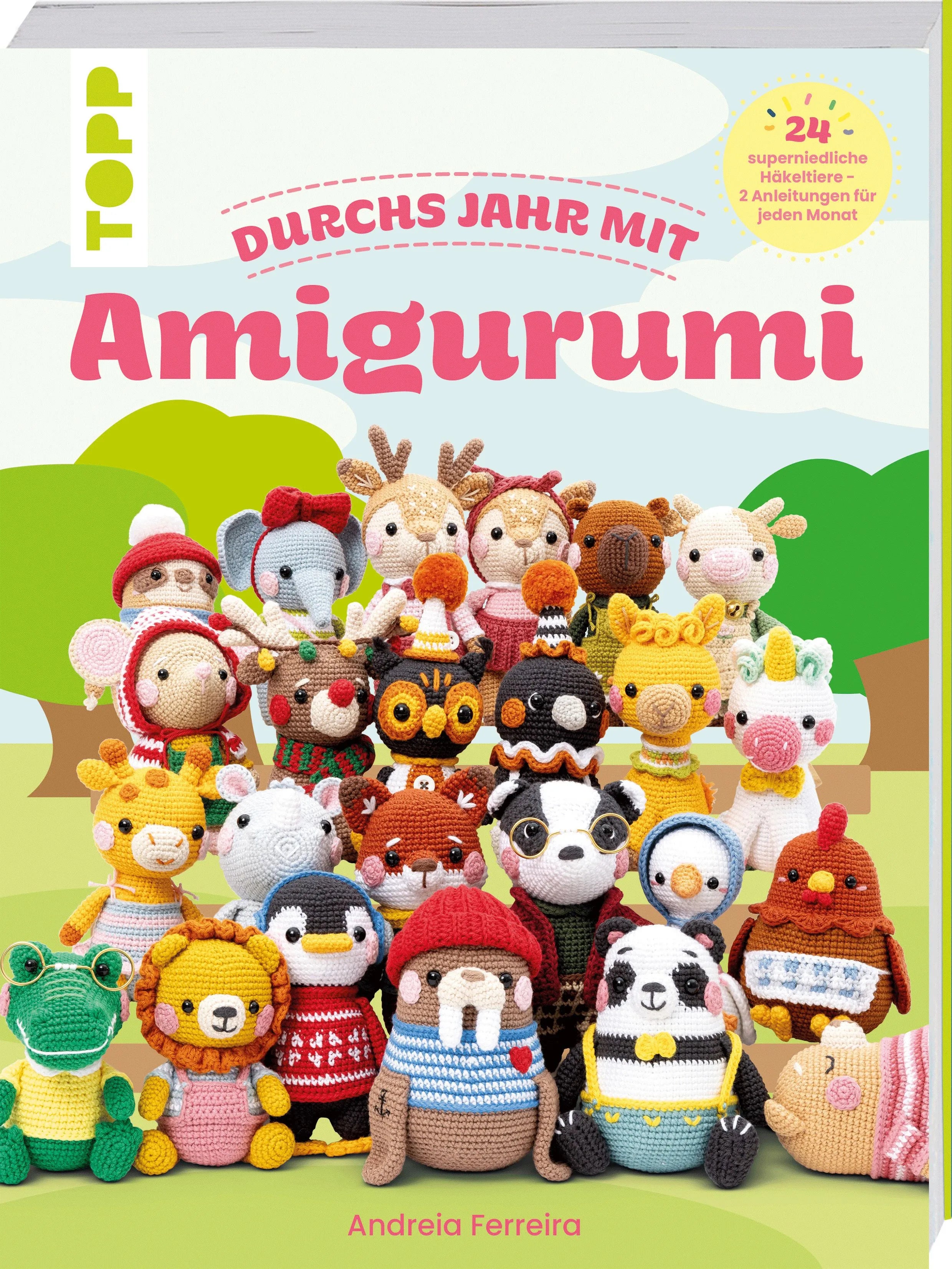 Cover: Durchs Jahr mit Amigurumi (Taschenbuch) von Andreia Ferreira