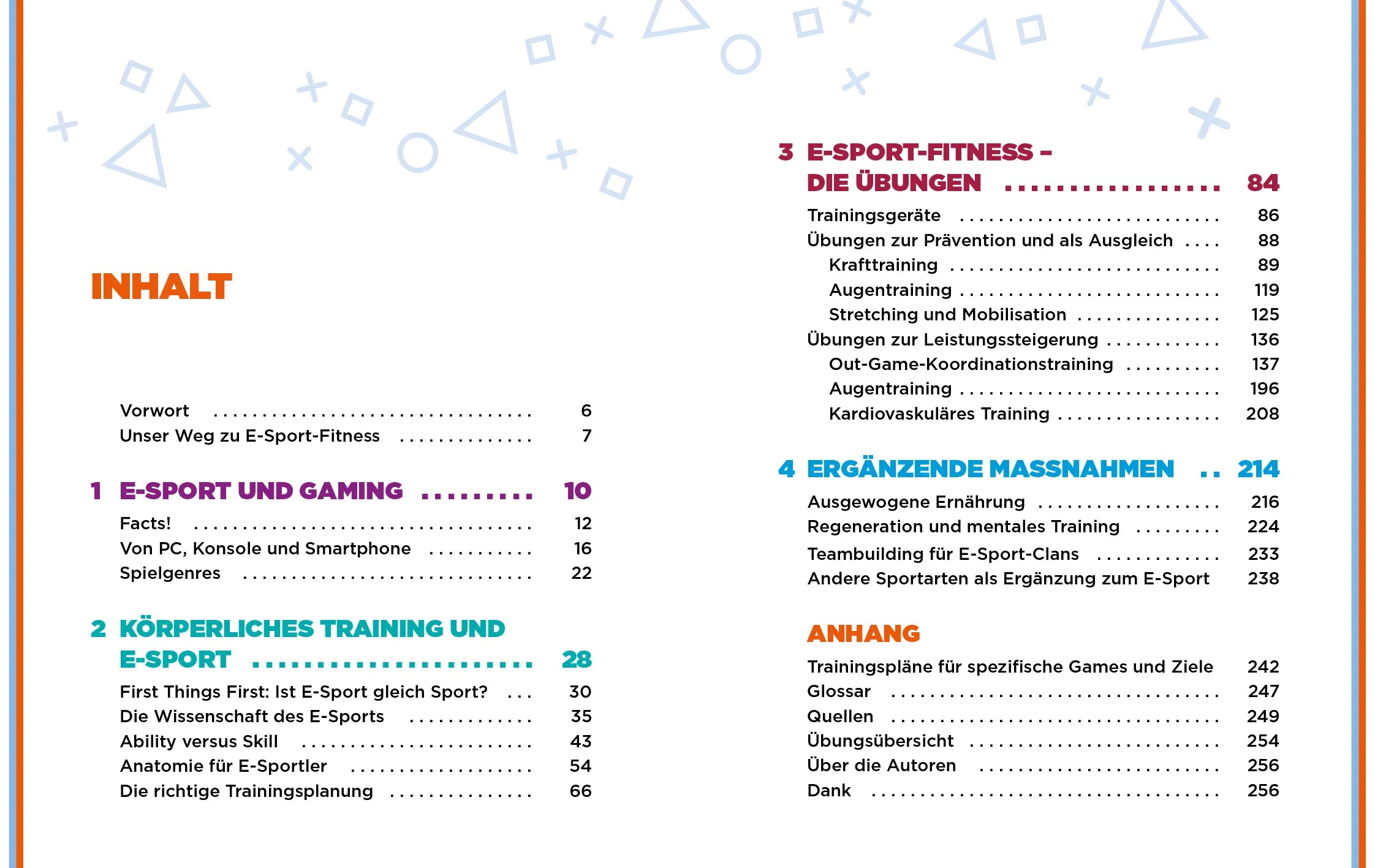Innenansicht von 'E-Sport-Fitness' - Taschenbuch