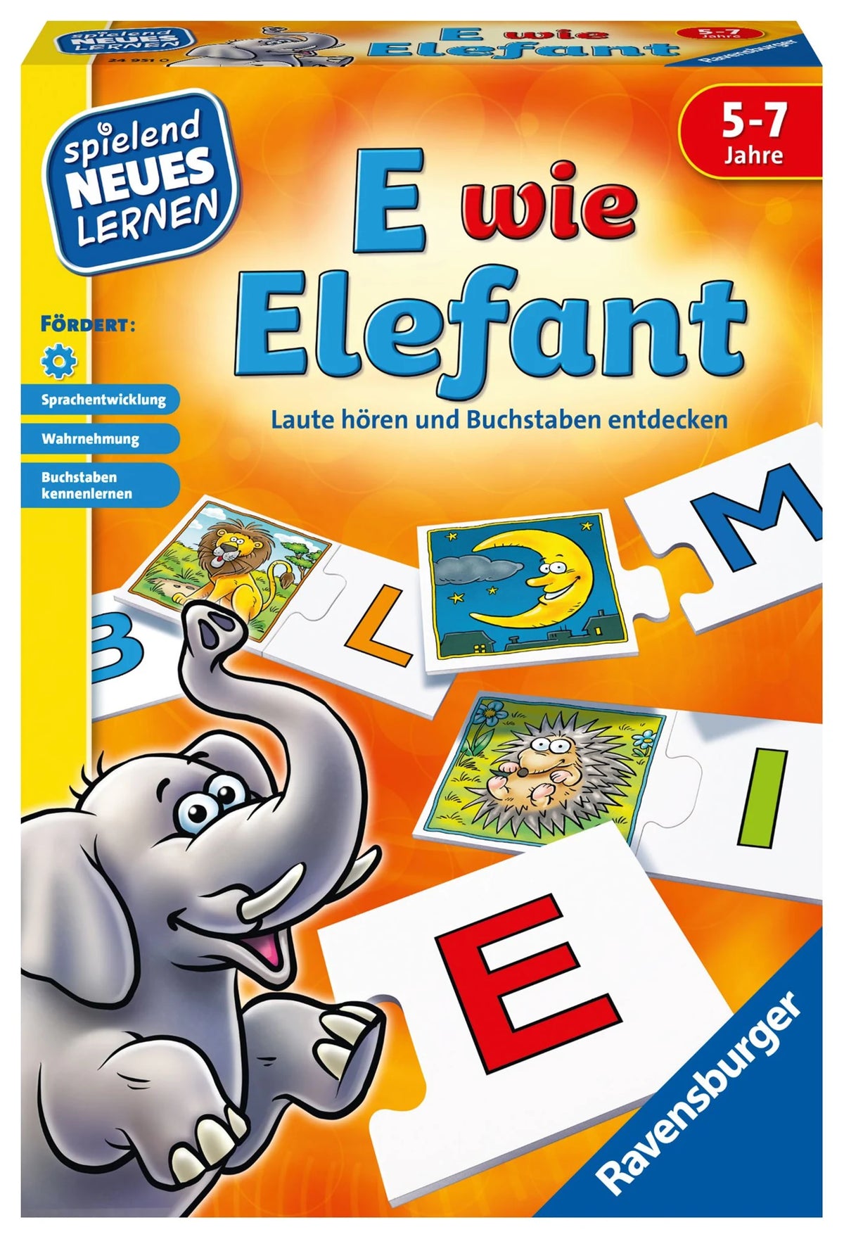 Kinderspiel: E wie Elefant - Kinderspiel ab 5 Jahre