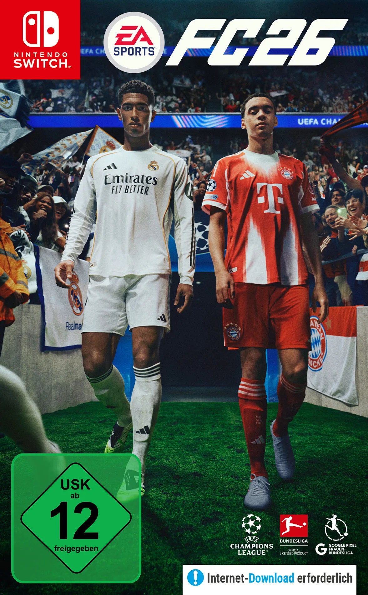 Cover: EA Sports FC 26 für Nintendo Switch. Publisher: Electronic Arts GmbH