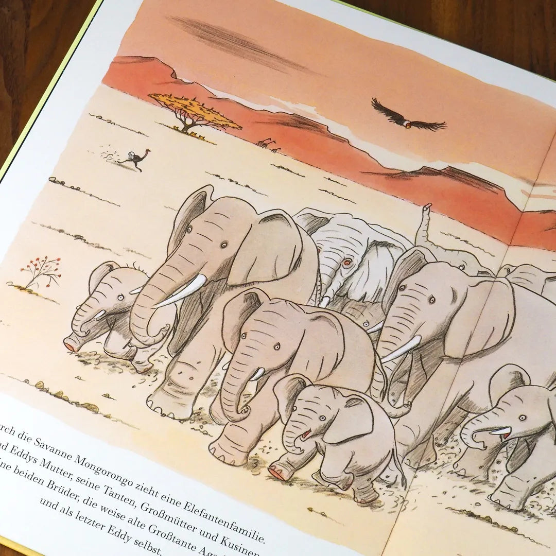 Produktansicht: Eddy, der Elefant, der lieber klein bleiben wollte (Gebundene Ausgabe)