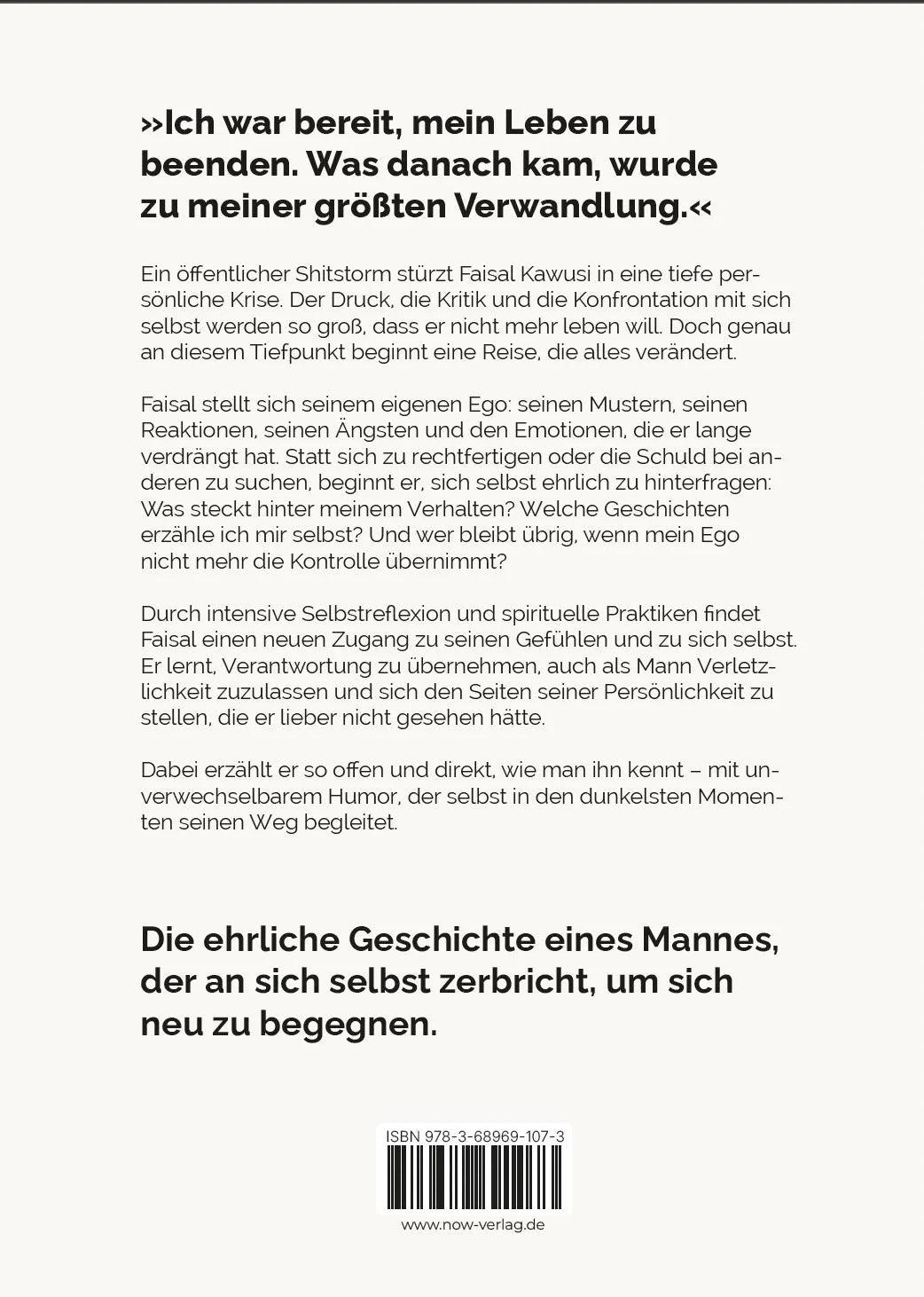 Rückseite: Egotod (Taschenbuch)