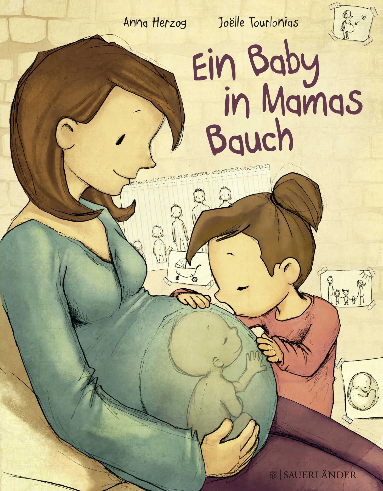 Buchcover von 'Ein Baby in Mamas Bauch' - Gebundene Ausgabe von Anna Herzog