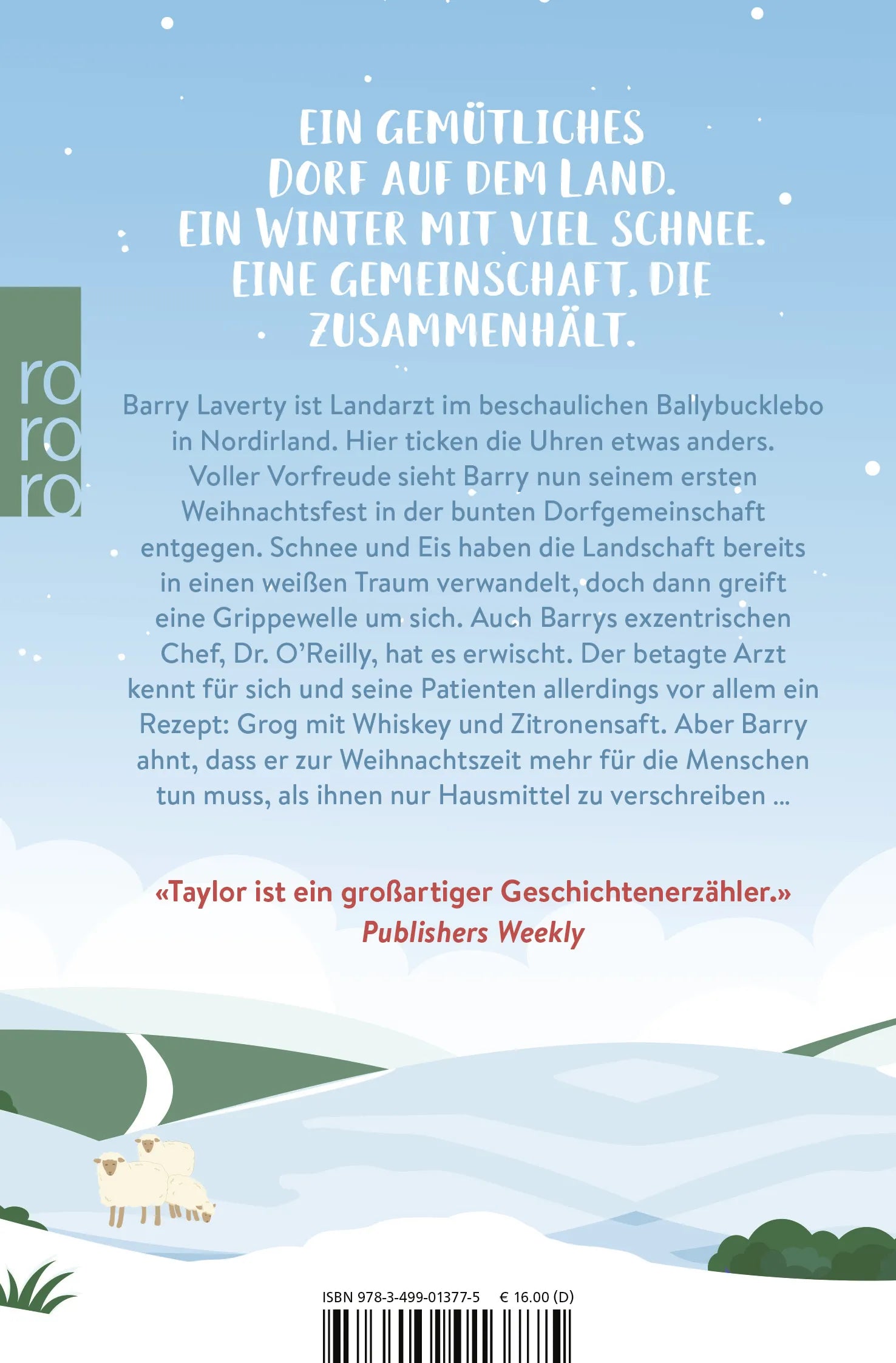 Buchrückseite von 'Ein irisches Weihnachtsfest' mit Klappentext - Taschenbuch