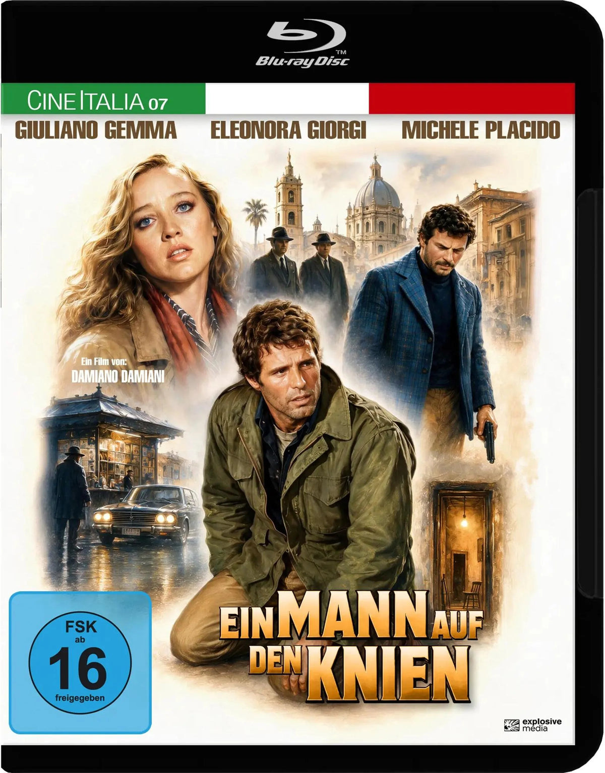Blu-ray-Cover: Ein Mann auf den Knien. Regie: Damiano Damiani