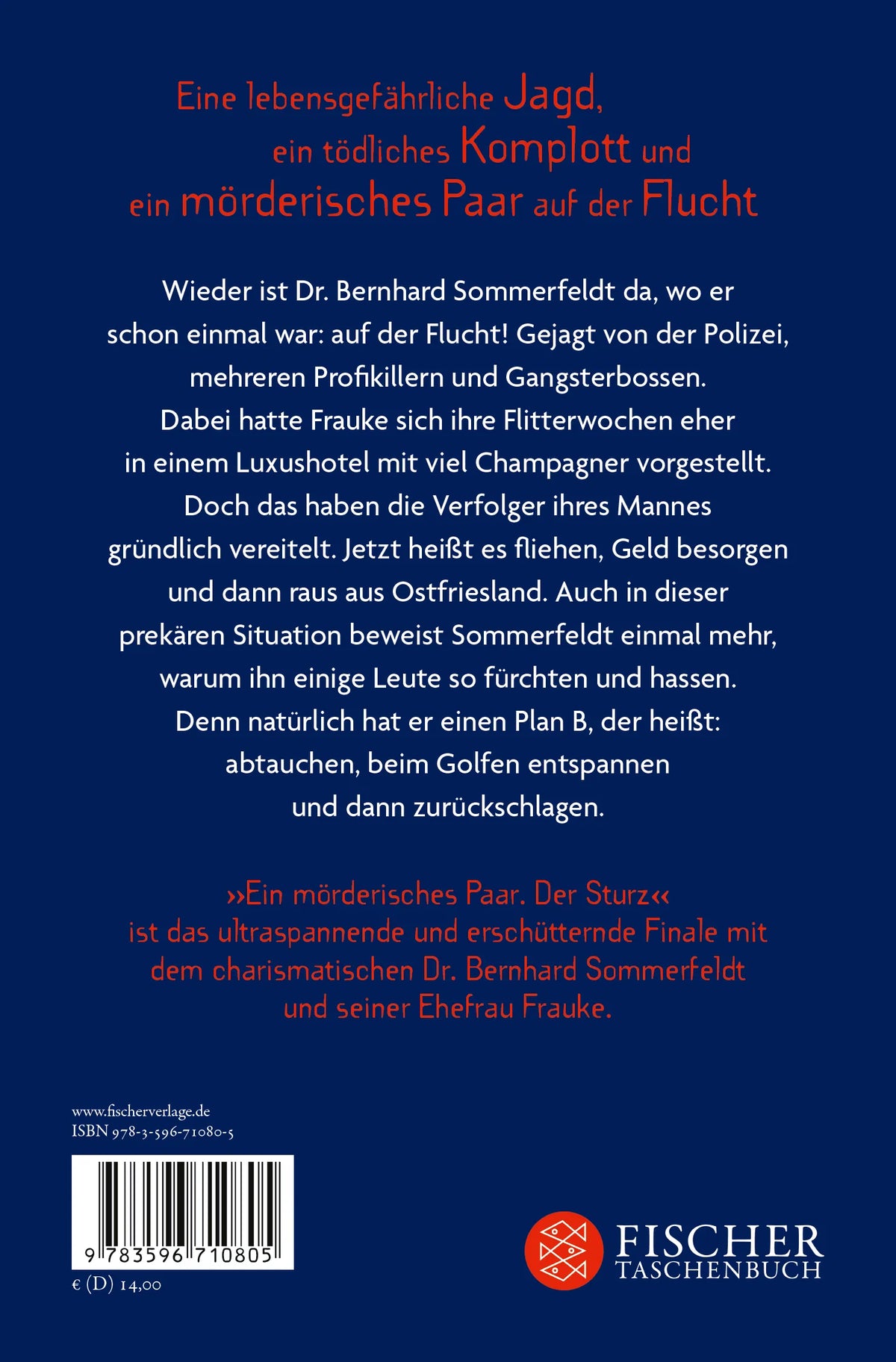 Rückseite: Ein mörderisches Paar - Der Sturz (Taschenbuch)