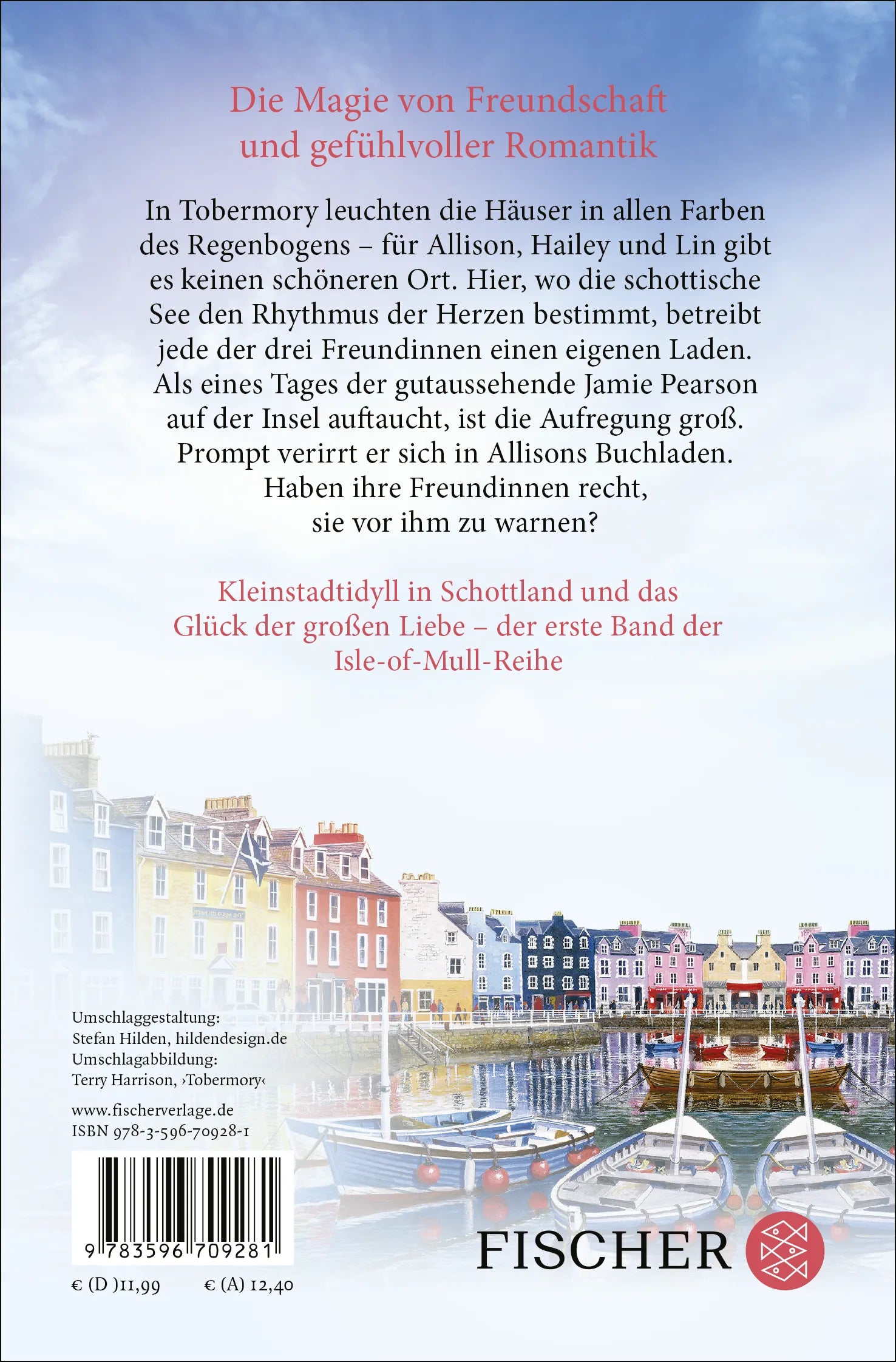 Buchrückseite von 'Ein schottischer Buchladen zum Verlieben' mit Klappentext - Taschenbuch