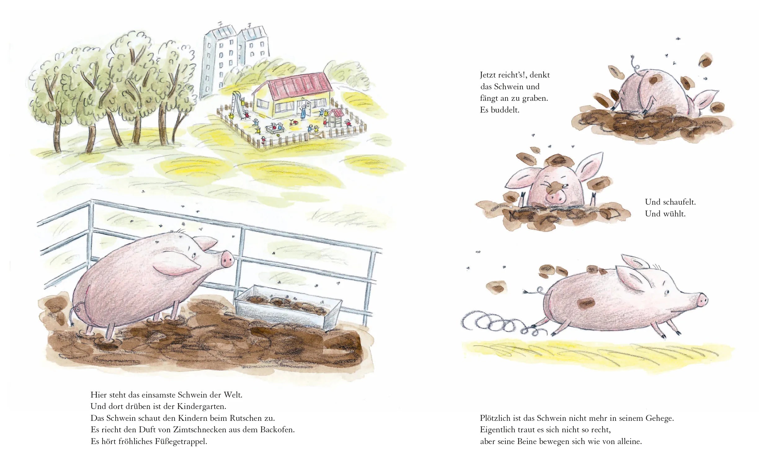 Abbildung von 'Ein Schwein im Kindergarten'