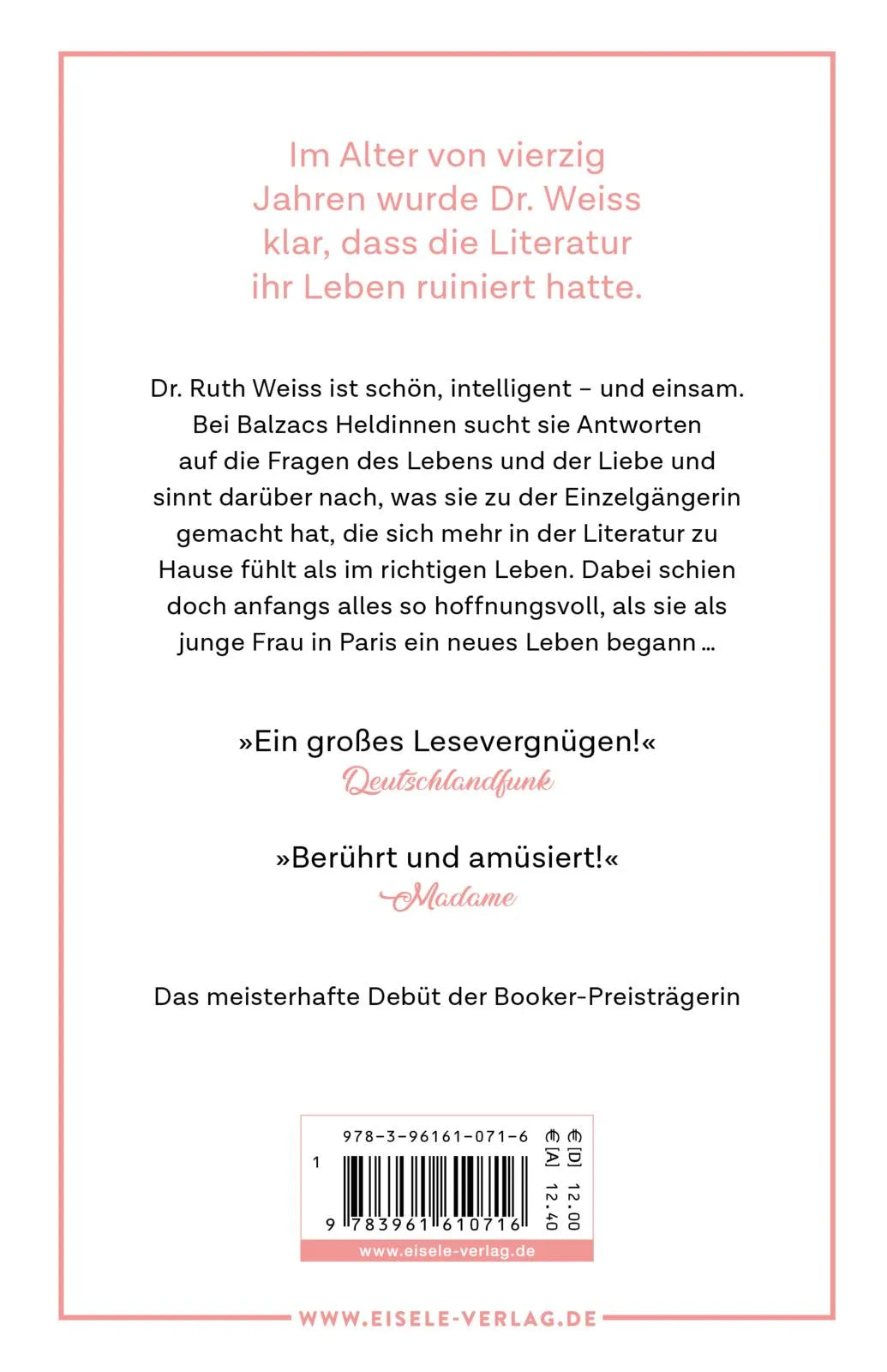 Rückseite: Ein Start ins Leben (Taschenbuch)