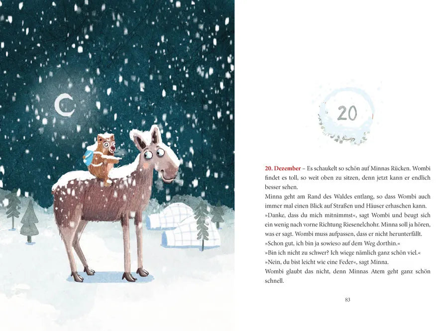 Hiltrud Baier - Ein Wombat im Schnee. Adventsgeschichte zum Vorlesen in 24 Kapiteln