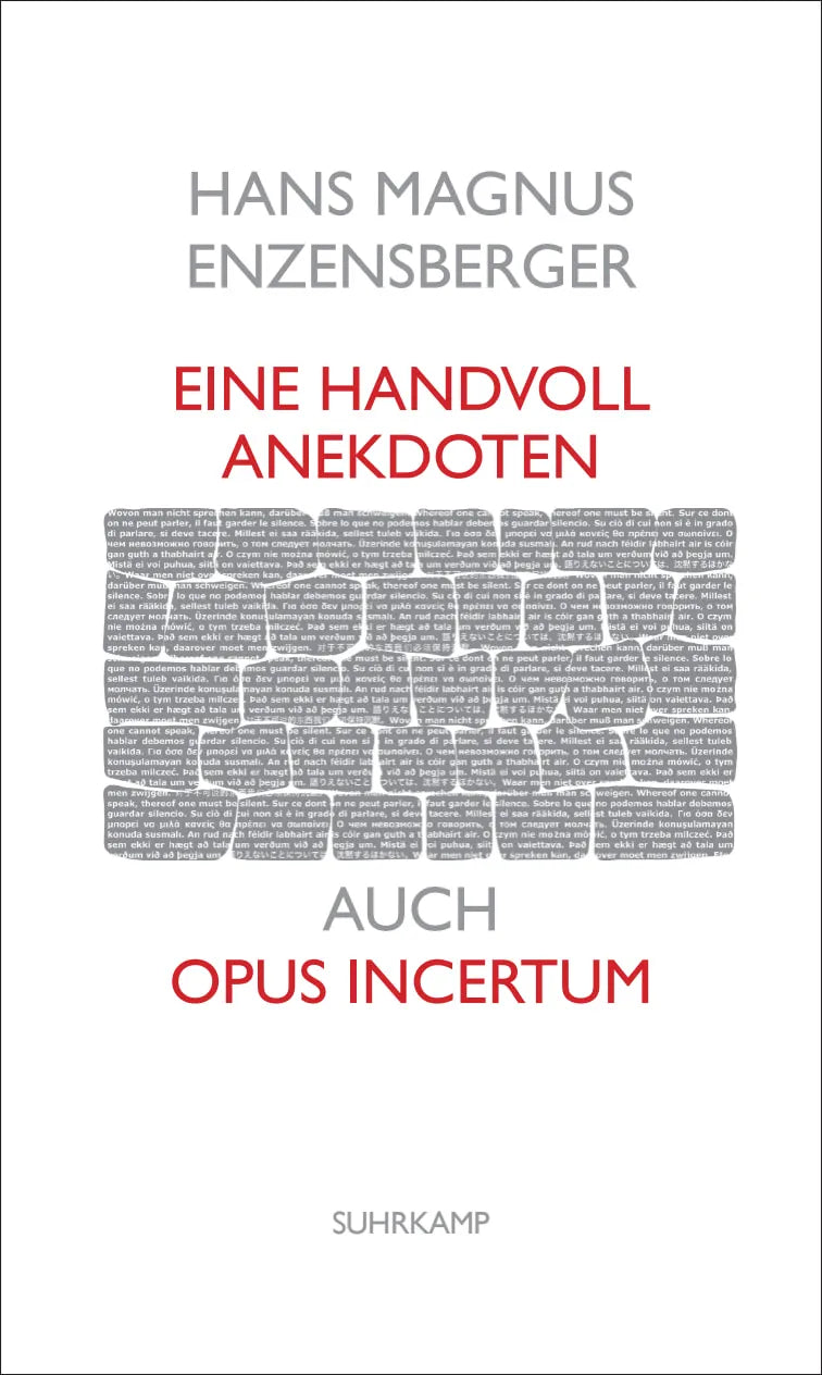 Buchcover von 'Eine Handvoll Anekdoten' - Taschenbuch von Hans Magnus Enzensberger