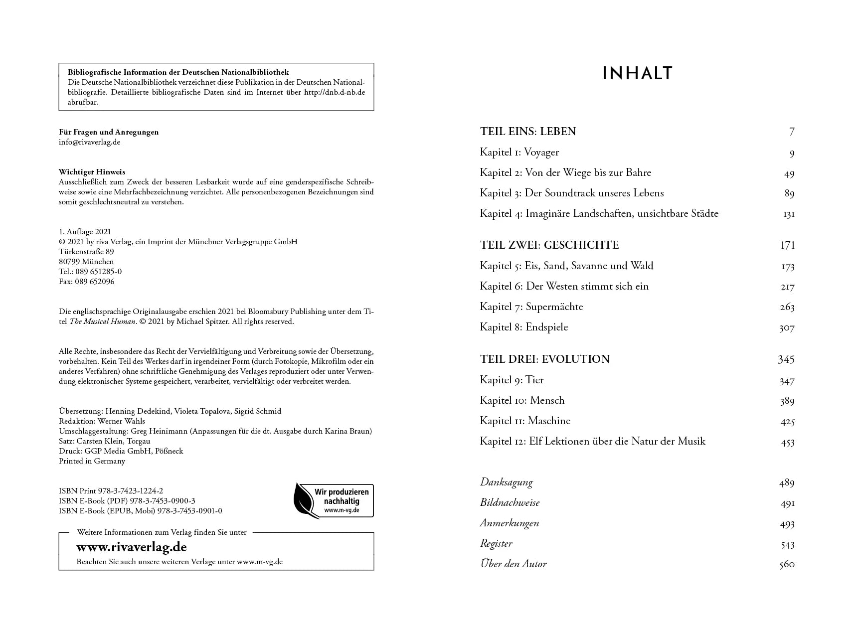 Innenansicht von 'Eine musikalische Geschichte der Menschheit' - Gebundene Ausgabe