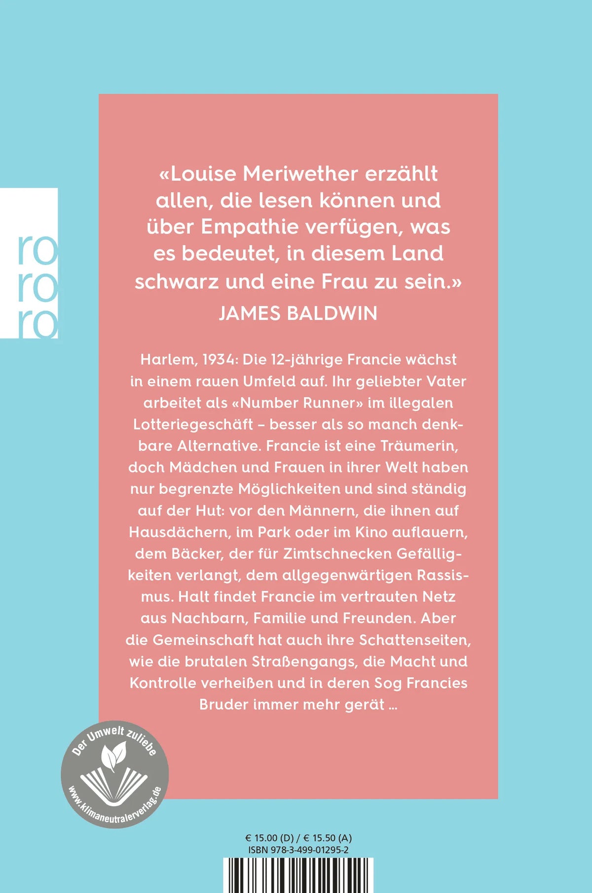 Rückseite: Eine Tochter Harlems (Taschenbuch)