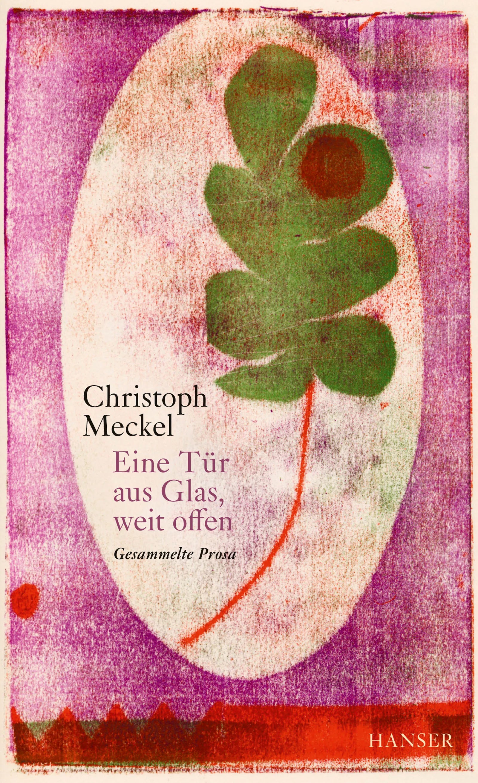 Buchcover von 'Eine Tür aus Glas, weit offen' - Gebundene Ausgabe von Christoph Meckel