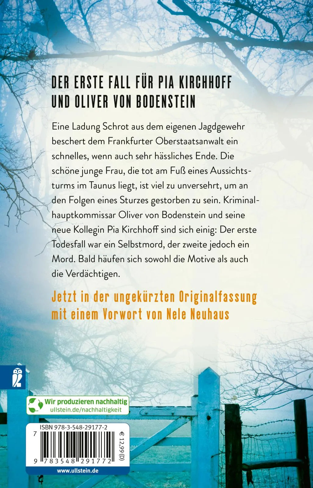 Buchrückseite von 'Eine unbeliebte Frau' mit Klappentext - Taschenbuch
