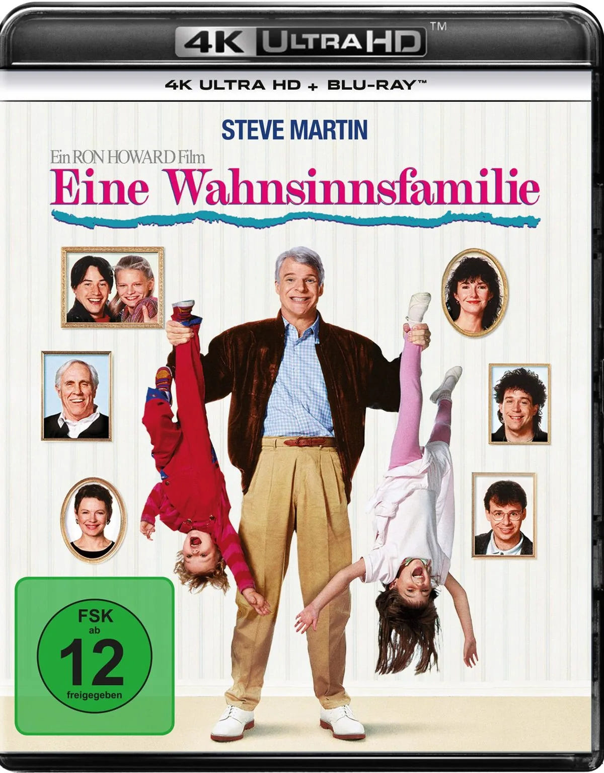 4K UHD Blu-ray-Cover: Eine Wahnsinnsfamilie. Regie: Ron Howard