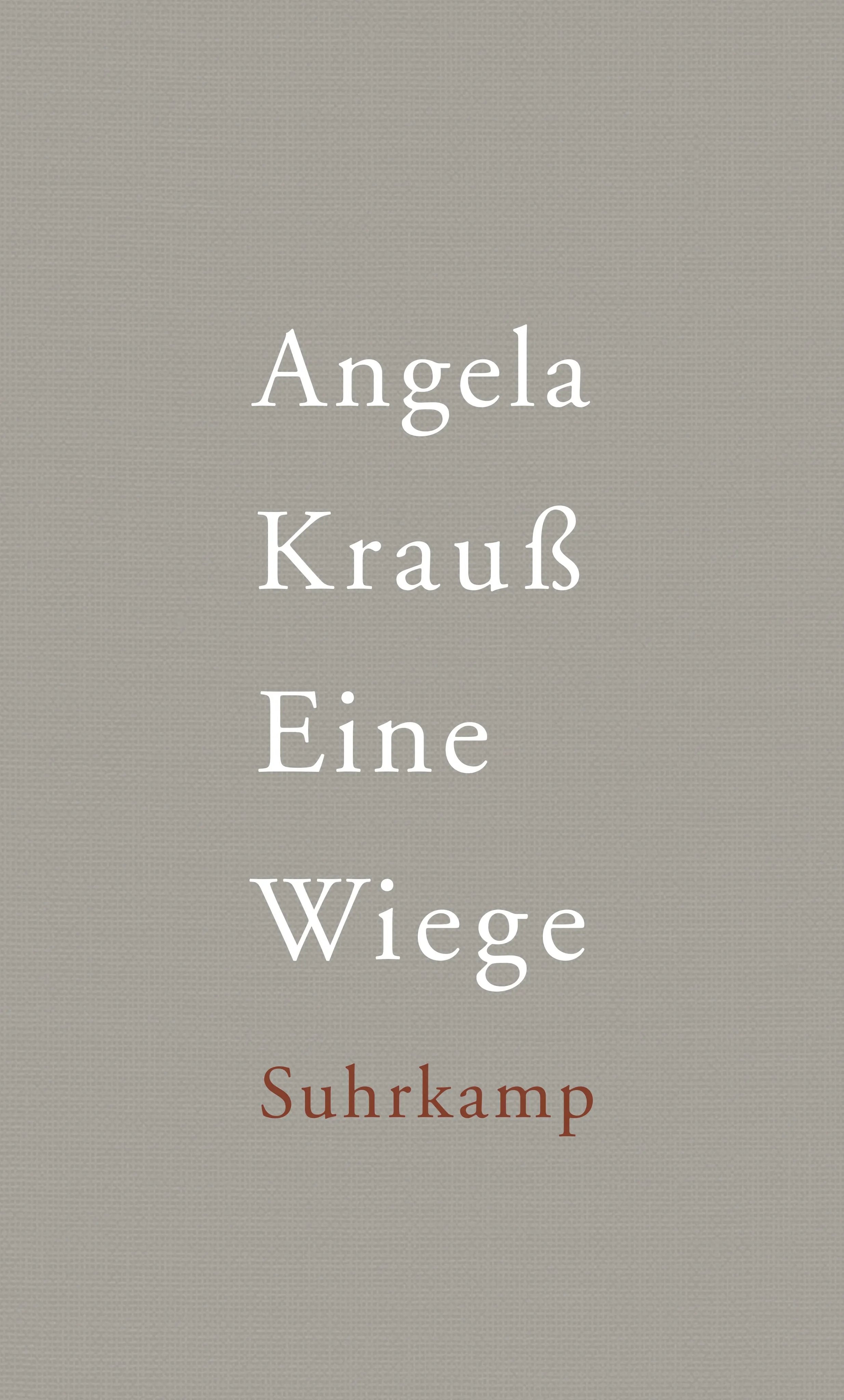 Buchcover von 'Eine Wiege' - Gebundene Ausgabe von Angela Krauß