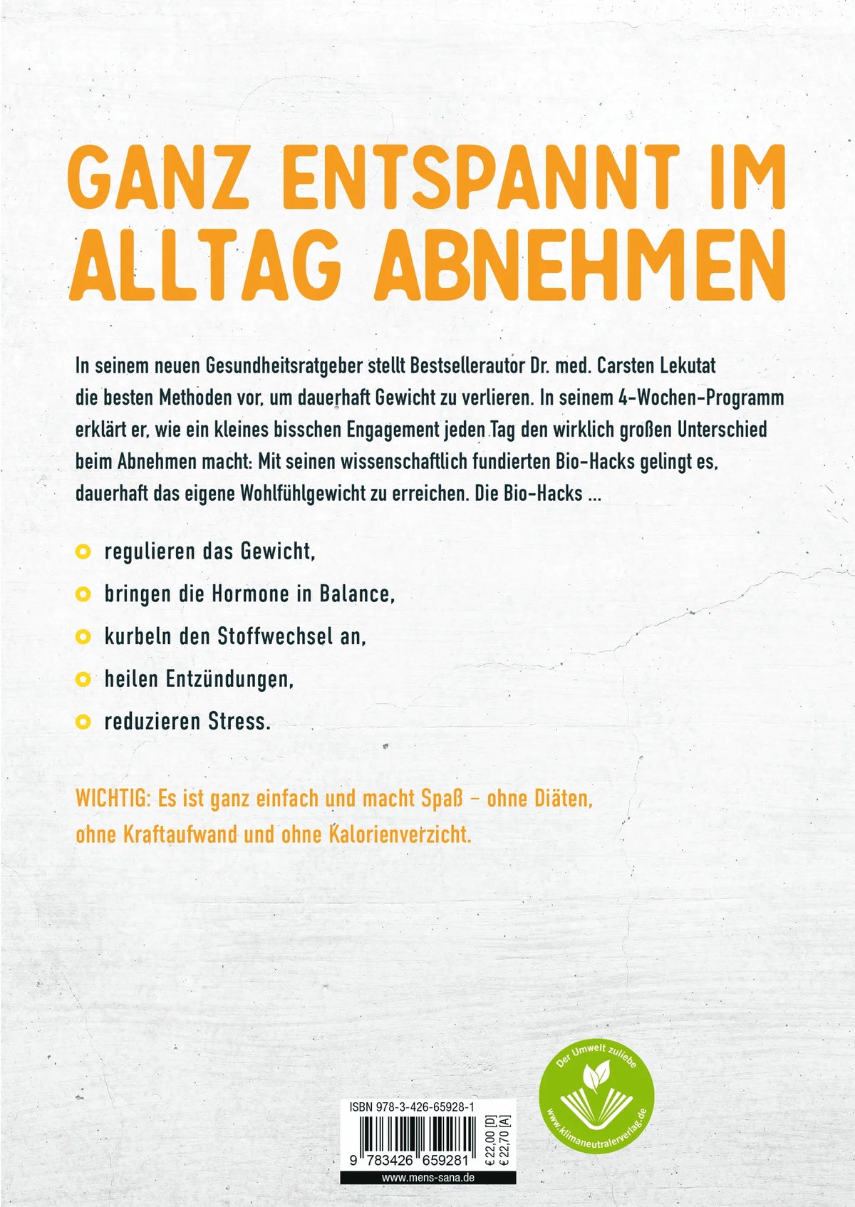 Rückseite: Einfach abnehmen (Paperback)