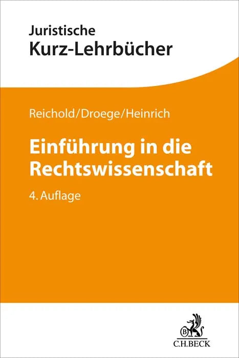 Buchcover von 'Einführung in die Rechtswissenschaft' - Taschenbuch von Hermann Reichold