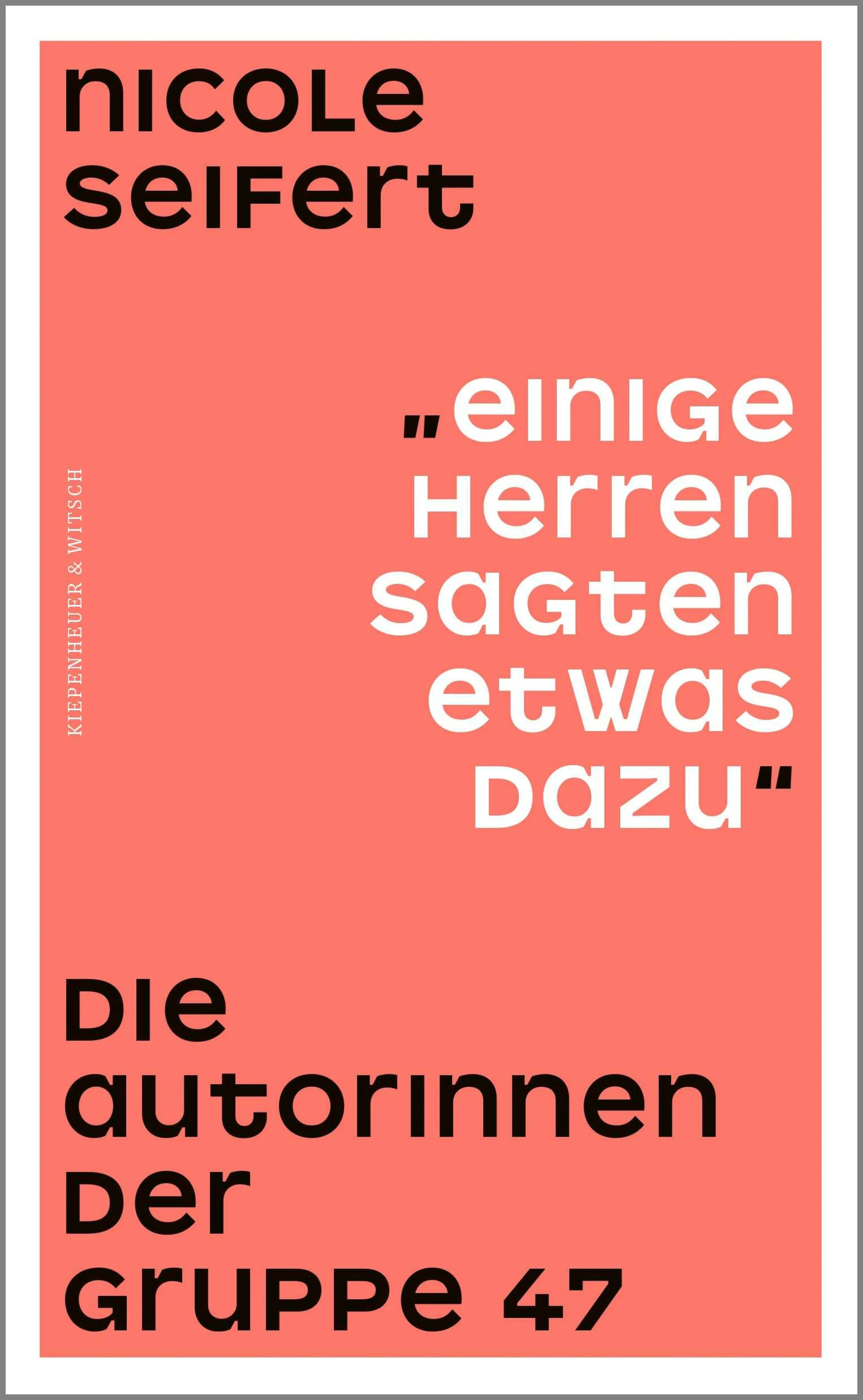 Cover: "Einige Herren sagten etwas dazu" (E-Book) von Nicole Seifert
