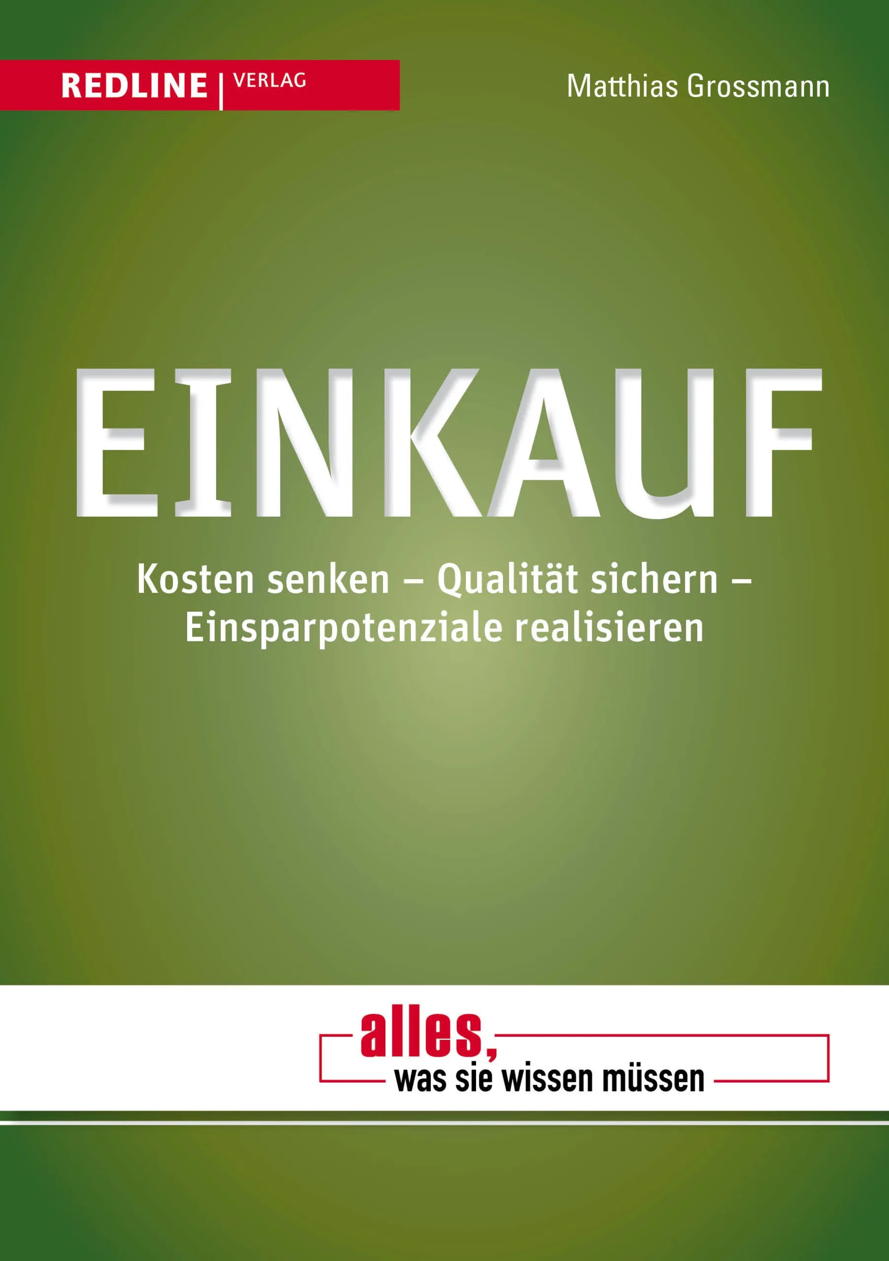 Buchcover von 'Einkauf' - Taschenbuch von Matthias Grossmann