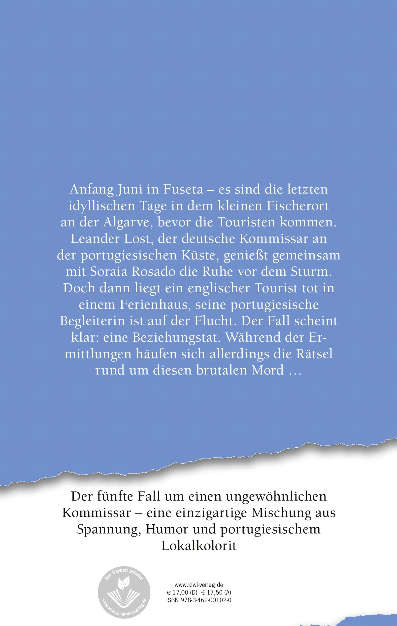 Buchrückseite von 'Einsame Entscheidung' mit Klappentext - Paperback