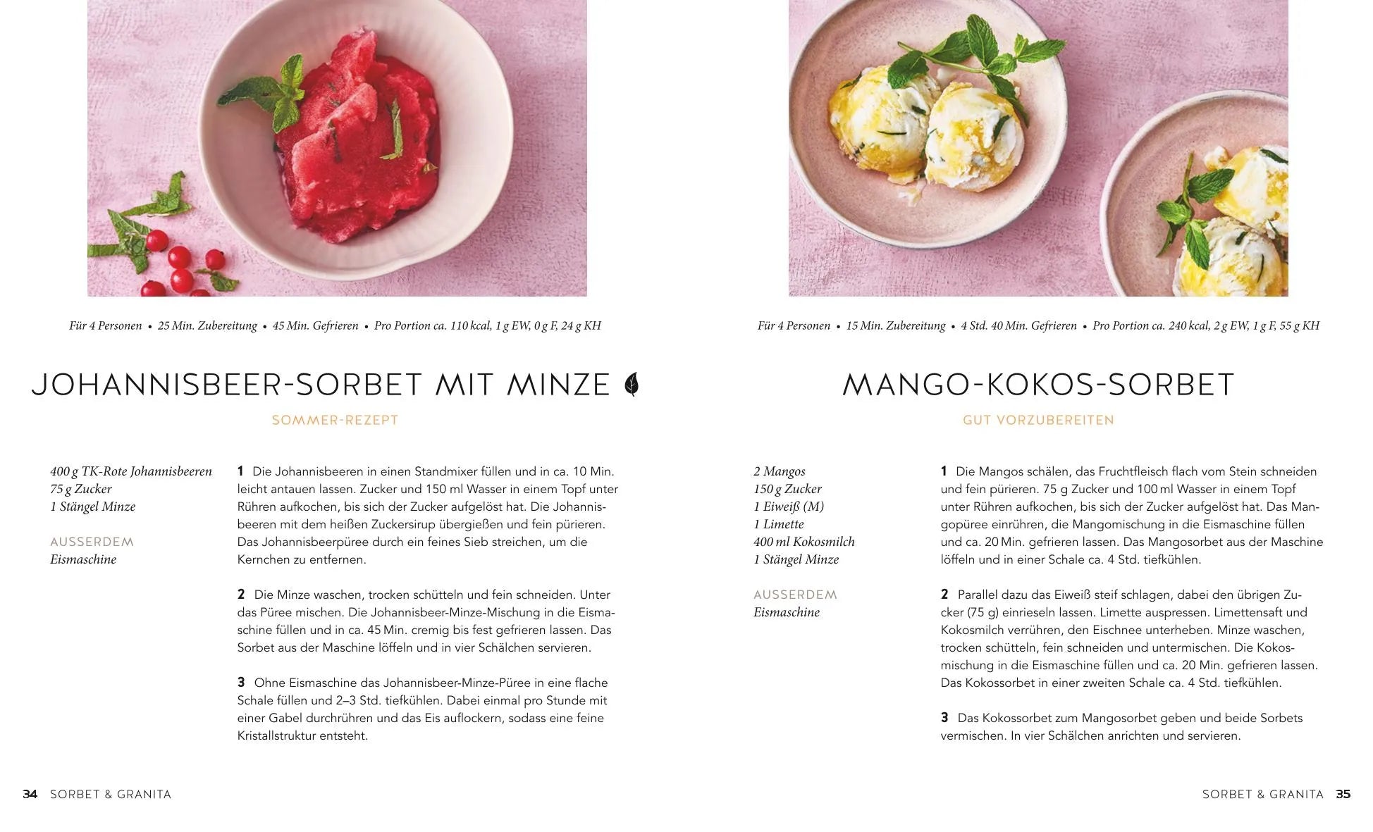 Abbildung von 'Eis, Sorbets & Frozen Joghurts'