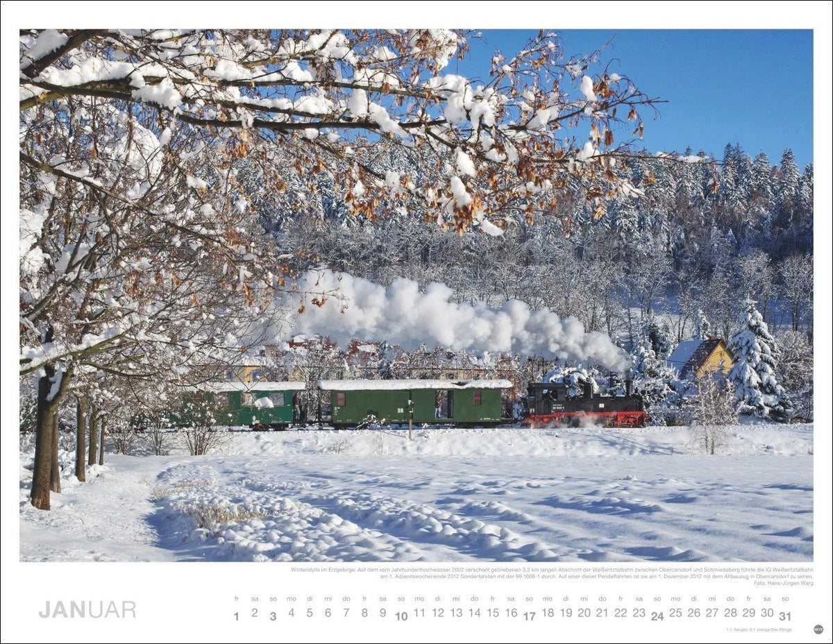 Eisenbahn-Romantik Posterkalender 2027 – Ansicht
