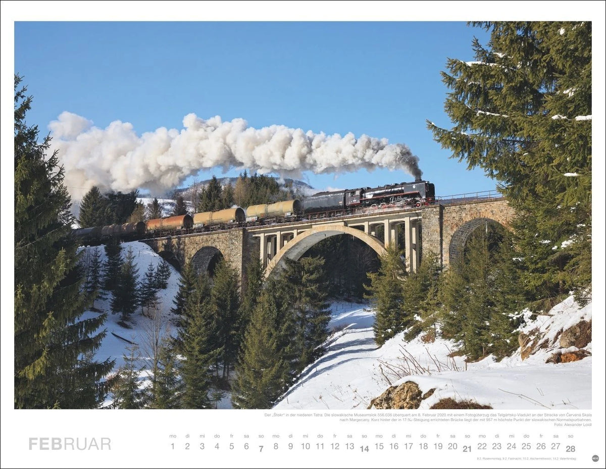 Eisenbahn-Romantik Posterkalender 2027 – Ansicht