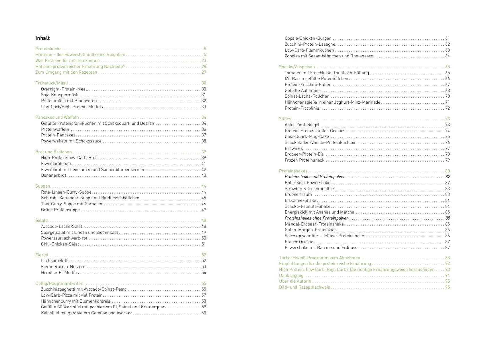 Innenansicht von 'Eiweiß for fit' - Taschenbuch