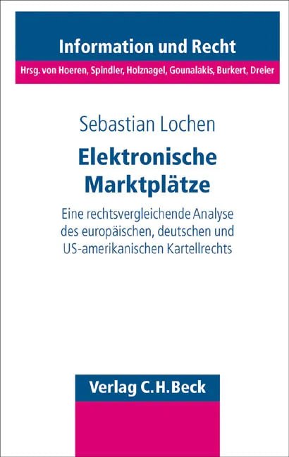 Buchcover von 'Elektronische Marktplätze' - Taschenbuch von Sebastian Lochen