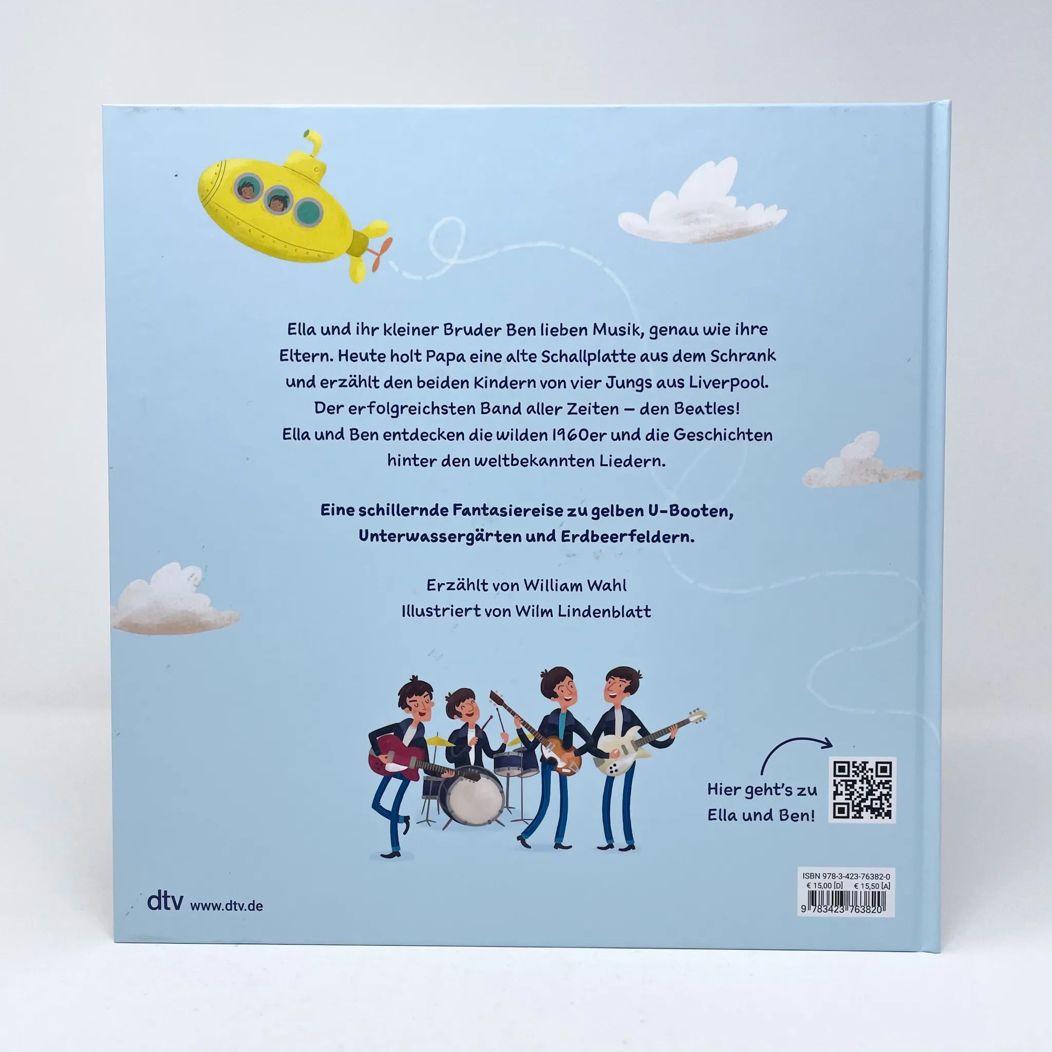 Produktansicht: Ella & Ben und die Beatles – Von Pilzköpfen, Erdbeerfeldern und gelben U-Booten (Gebundene Ausgabe)