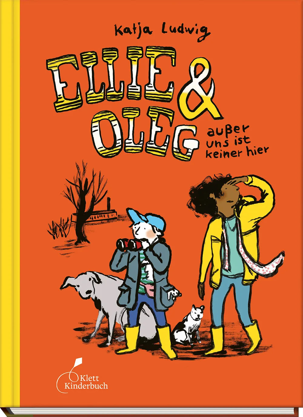 Buchcover von 'Ellie & Oleg - außer uns ist keiner hier' - Gebundene Ausgabe von Katja Ludwig